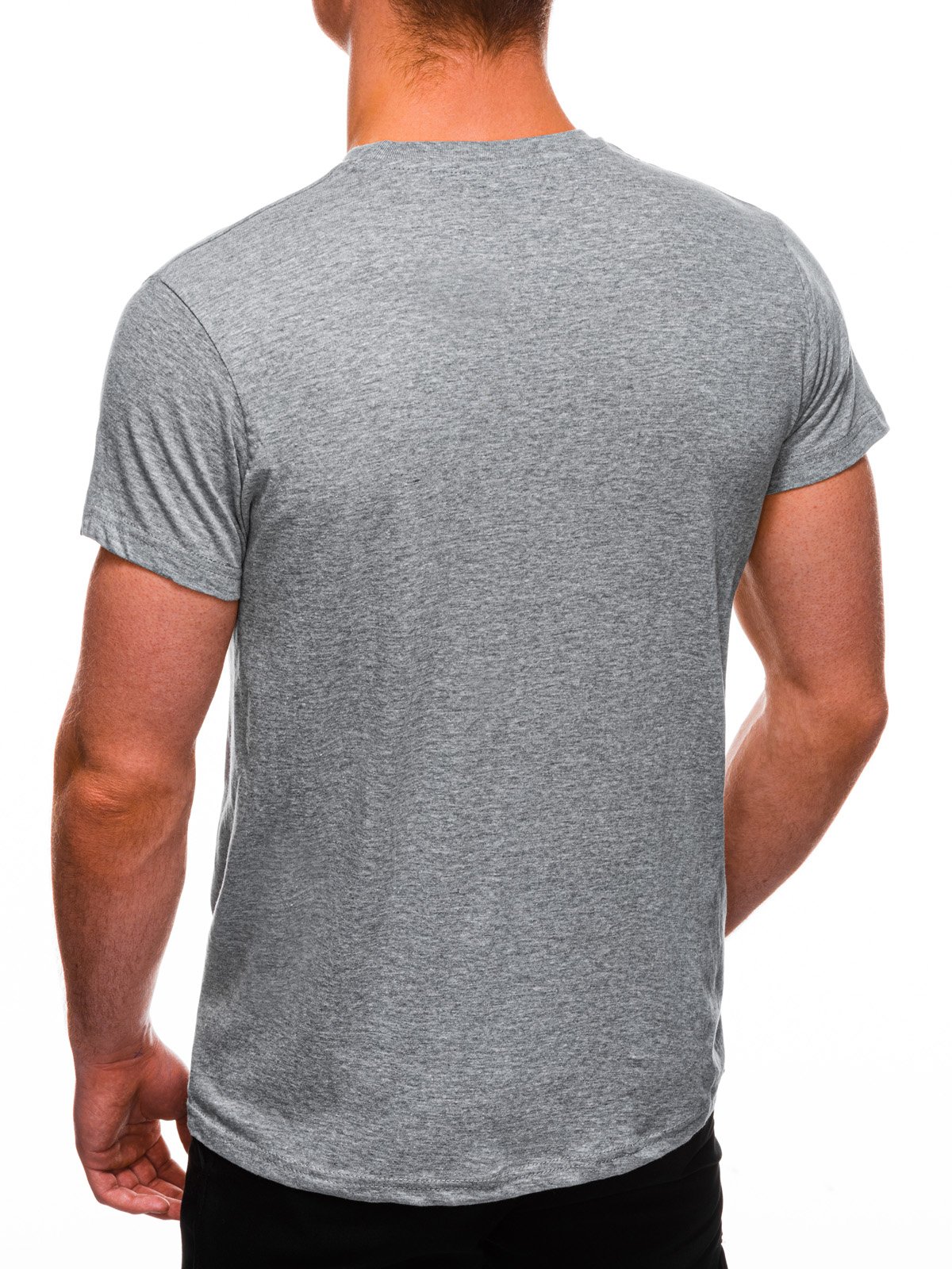 Men's plain t-shirt S970 - grey | MODONE wholesale - Clothing For Men