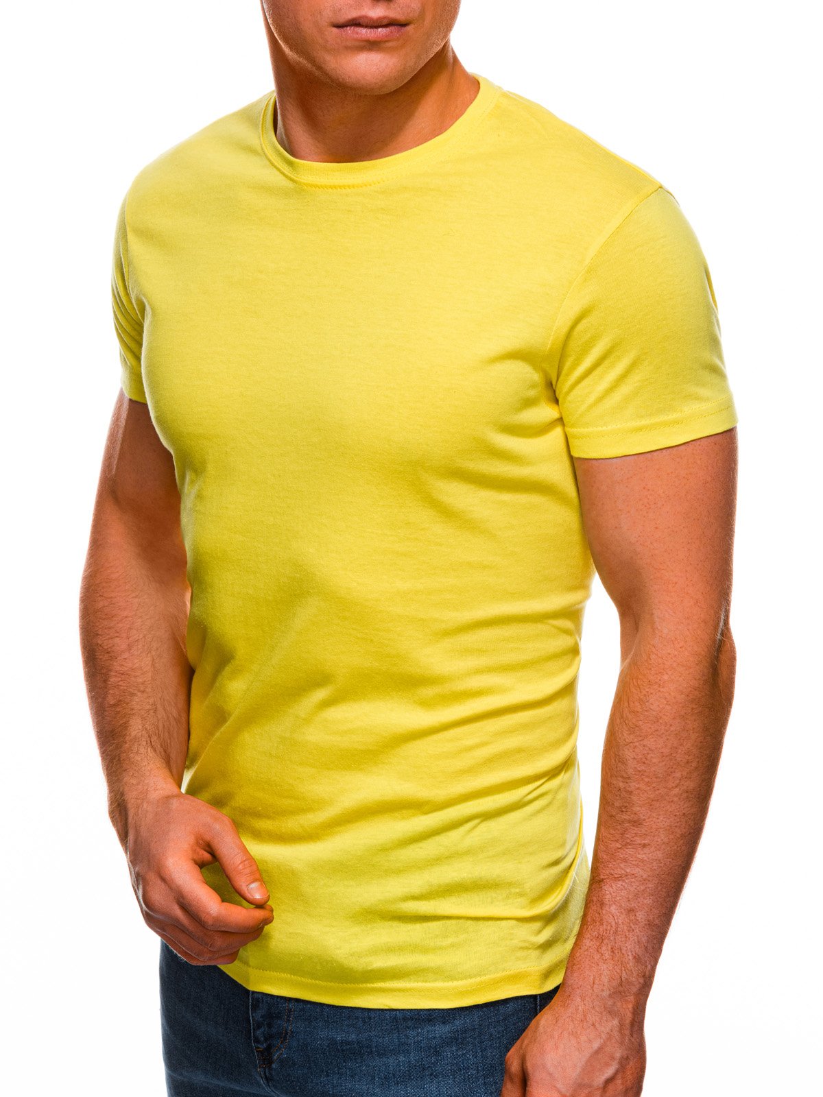 Men S Plain T Shirt S970 Yellow Modone Wholesale Clothing For Men