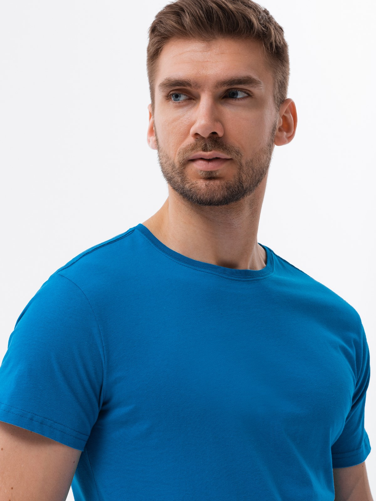 Men's plain tshirt blue S1370 MODONE wholesale Clothing For Men