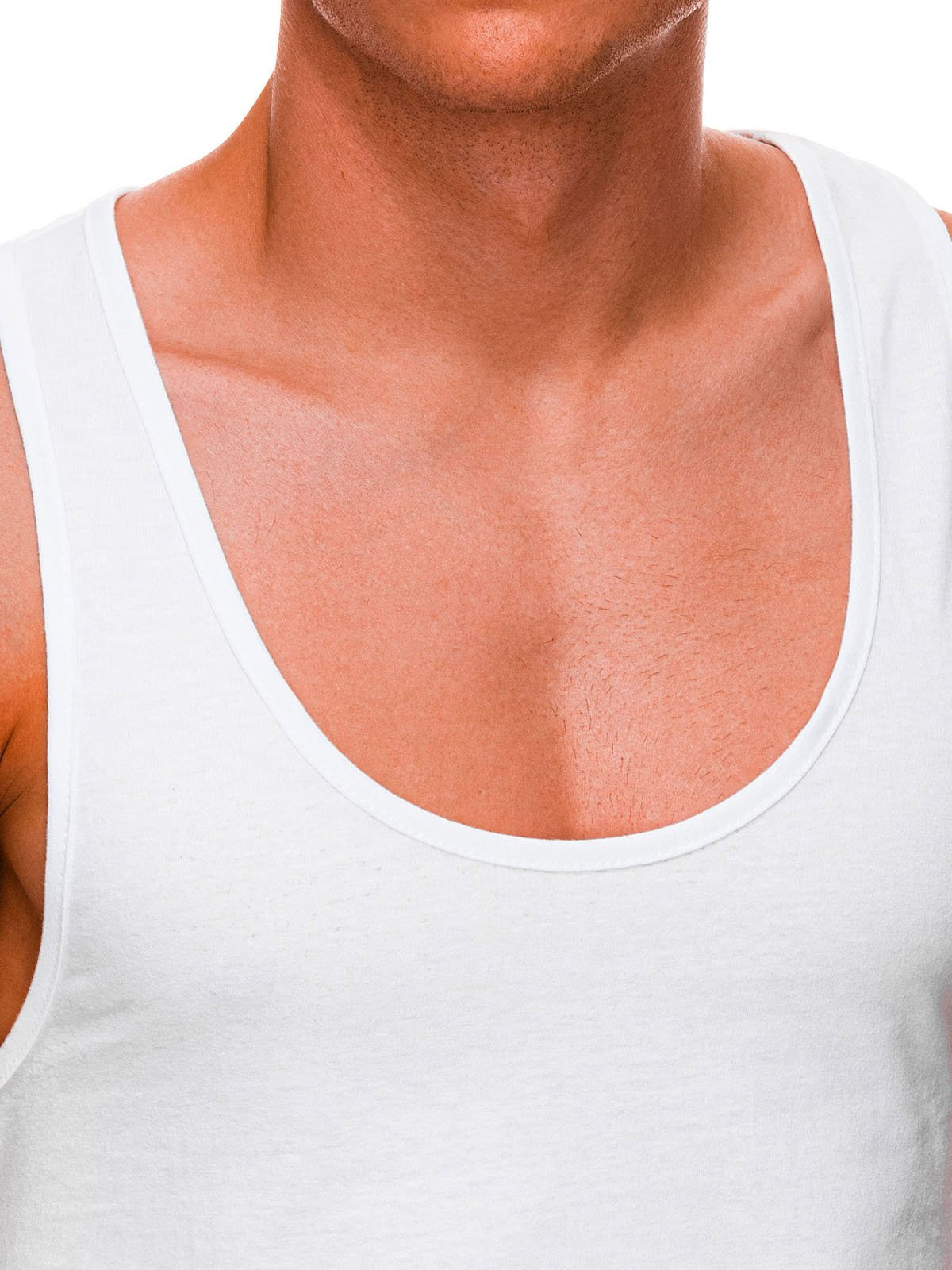 Men's plain tank top S711 white MODONE wholesale Clothing For Men