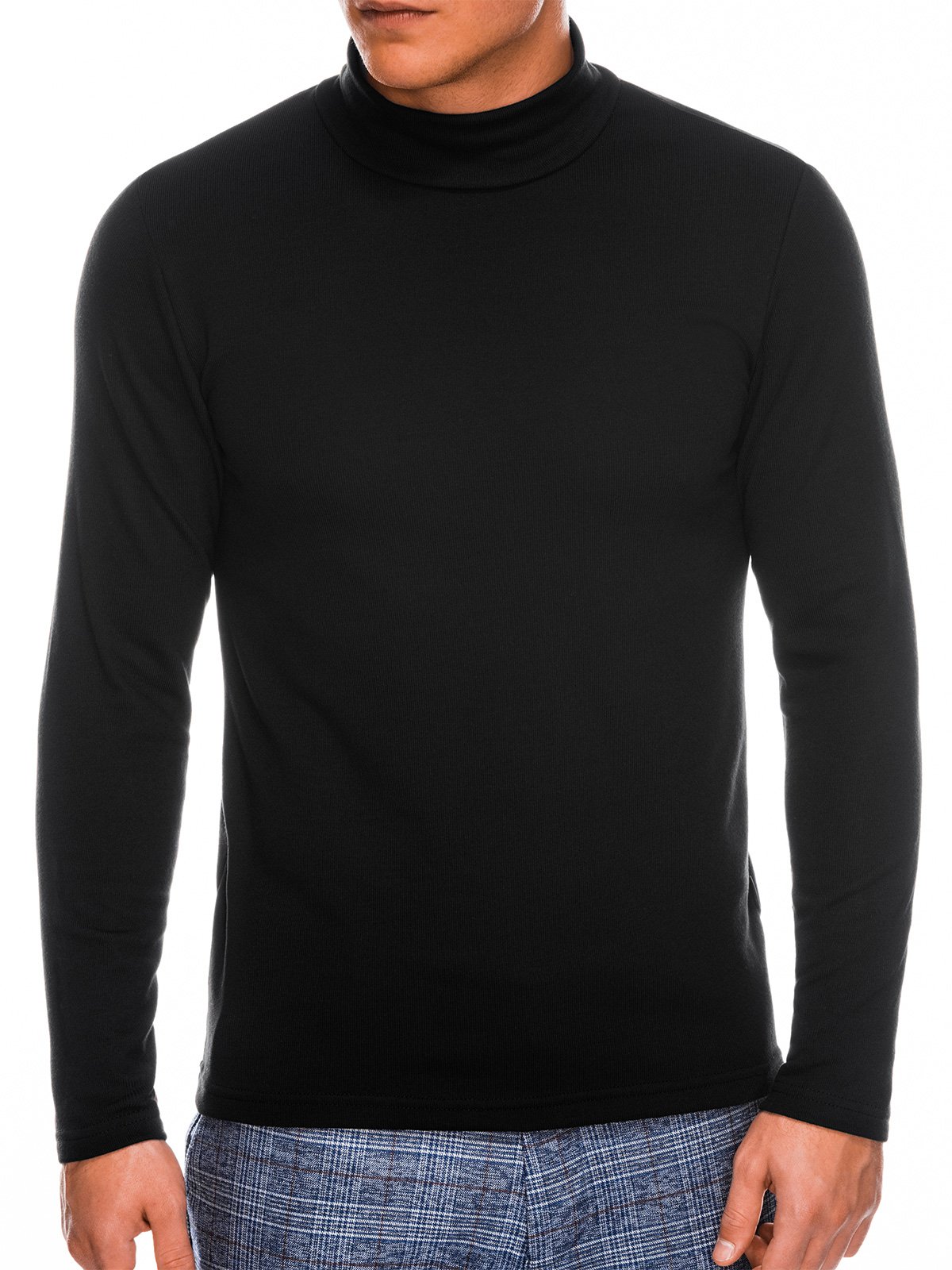 Men's polo neck B1009 - black | MODONE wholesale - Clothing For Men