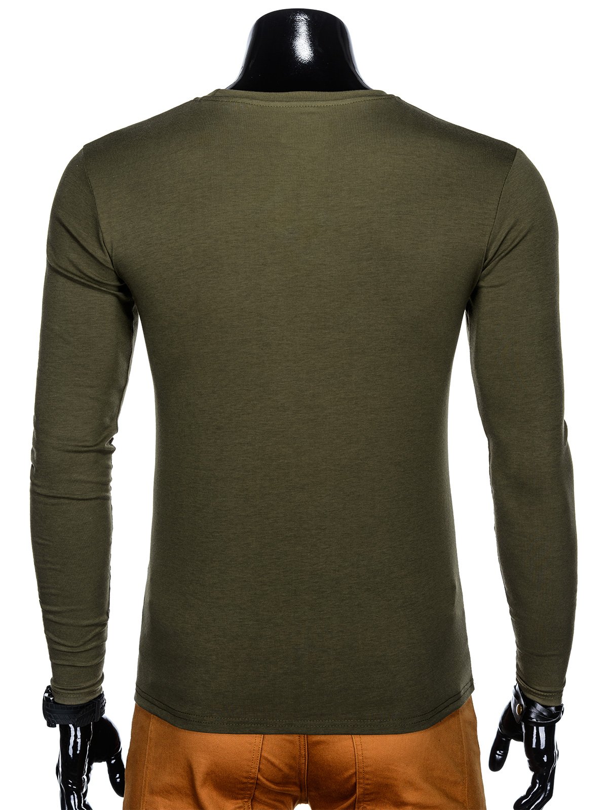 Men's printed longsleeve L113 - khaki | MODONE wholesale - Clothing For Men