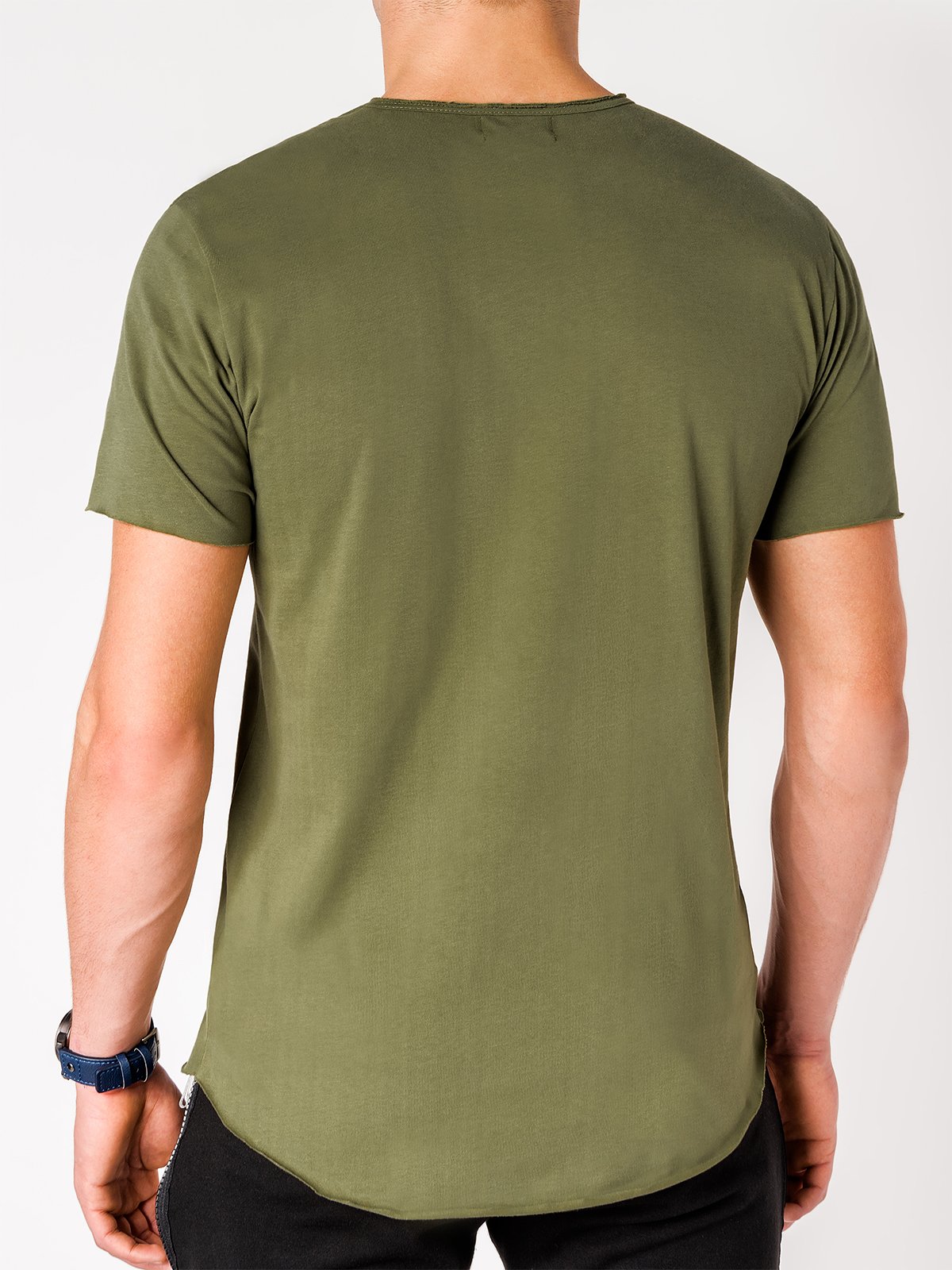 Men's printed t-shirt S957 - khaki | MODONE wholesale - Clothing For Men