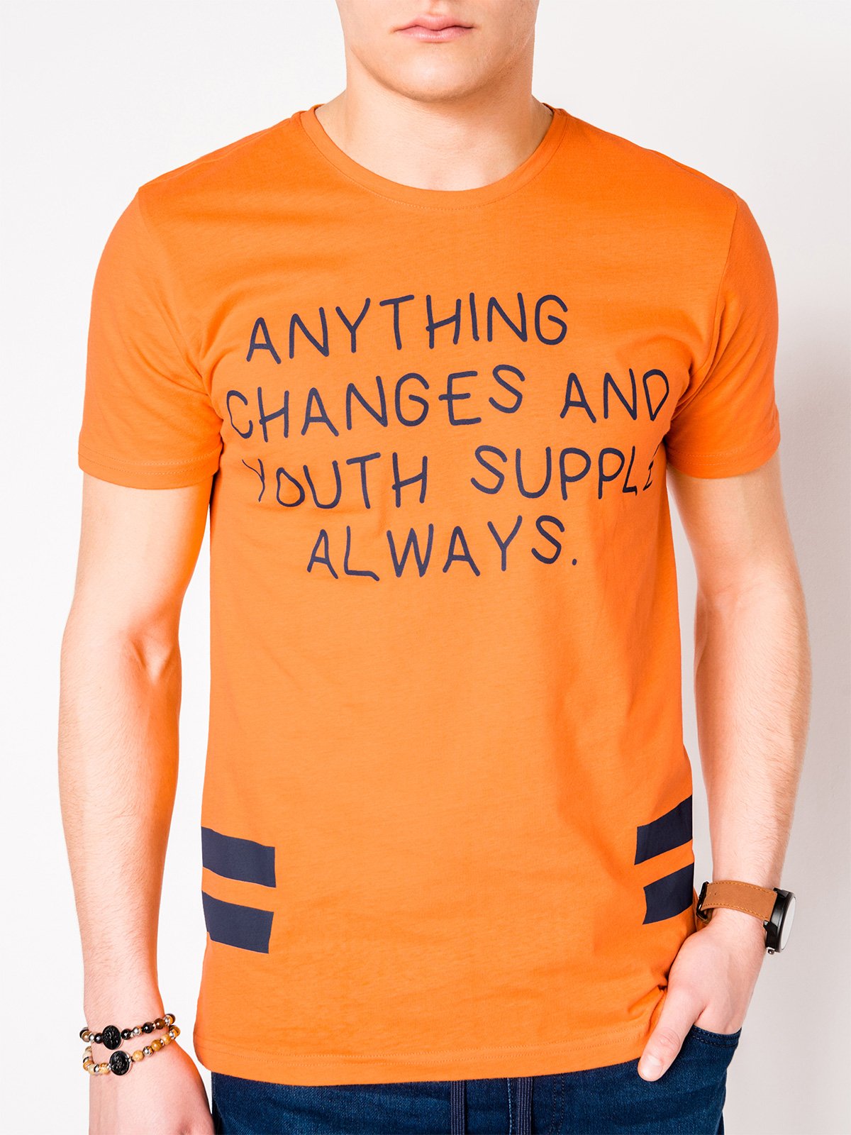 t shirt for men orange