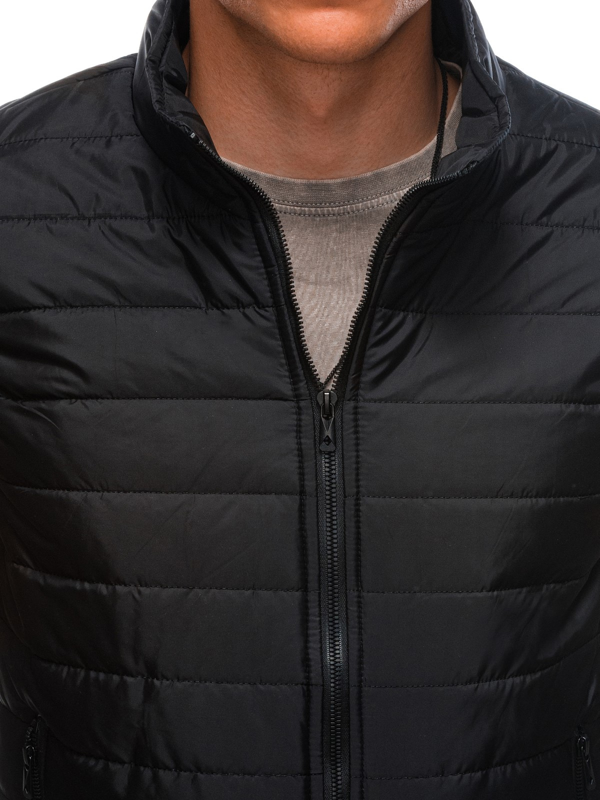Men's quilted vest V59 black MODONE wholesale Clothing For Men