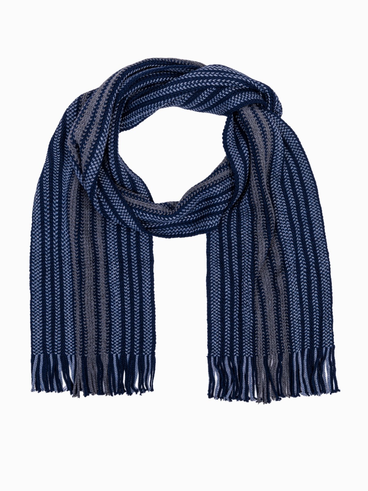 Men's scarf A317 - navy | MODONE wholesale - Clothing For Men