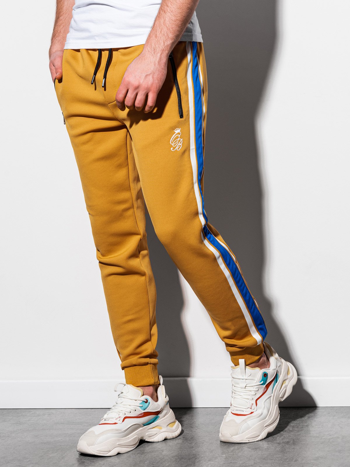 puma mustard joggers