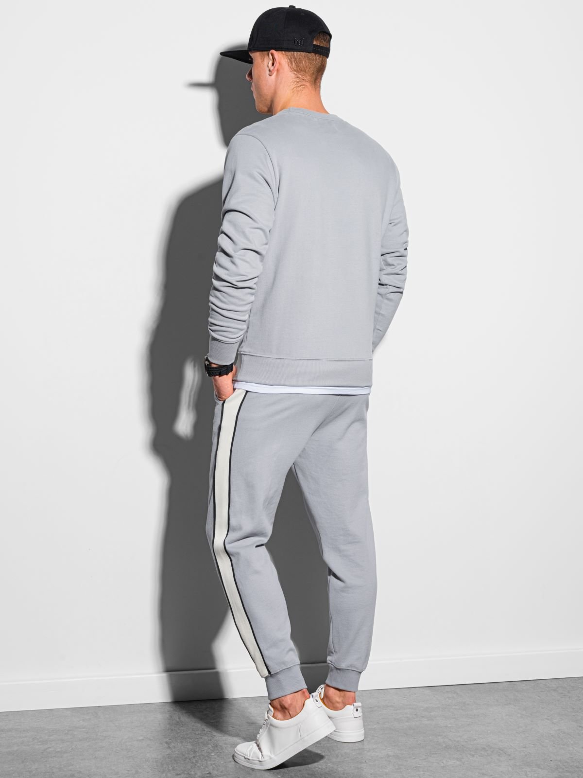 Men's set hoodie + pants - dark grey Z24