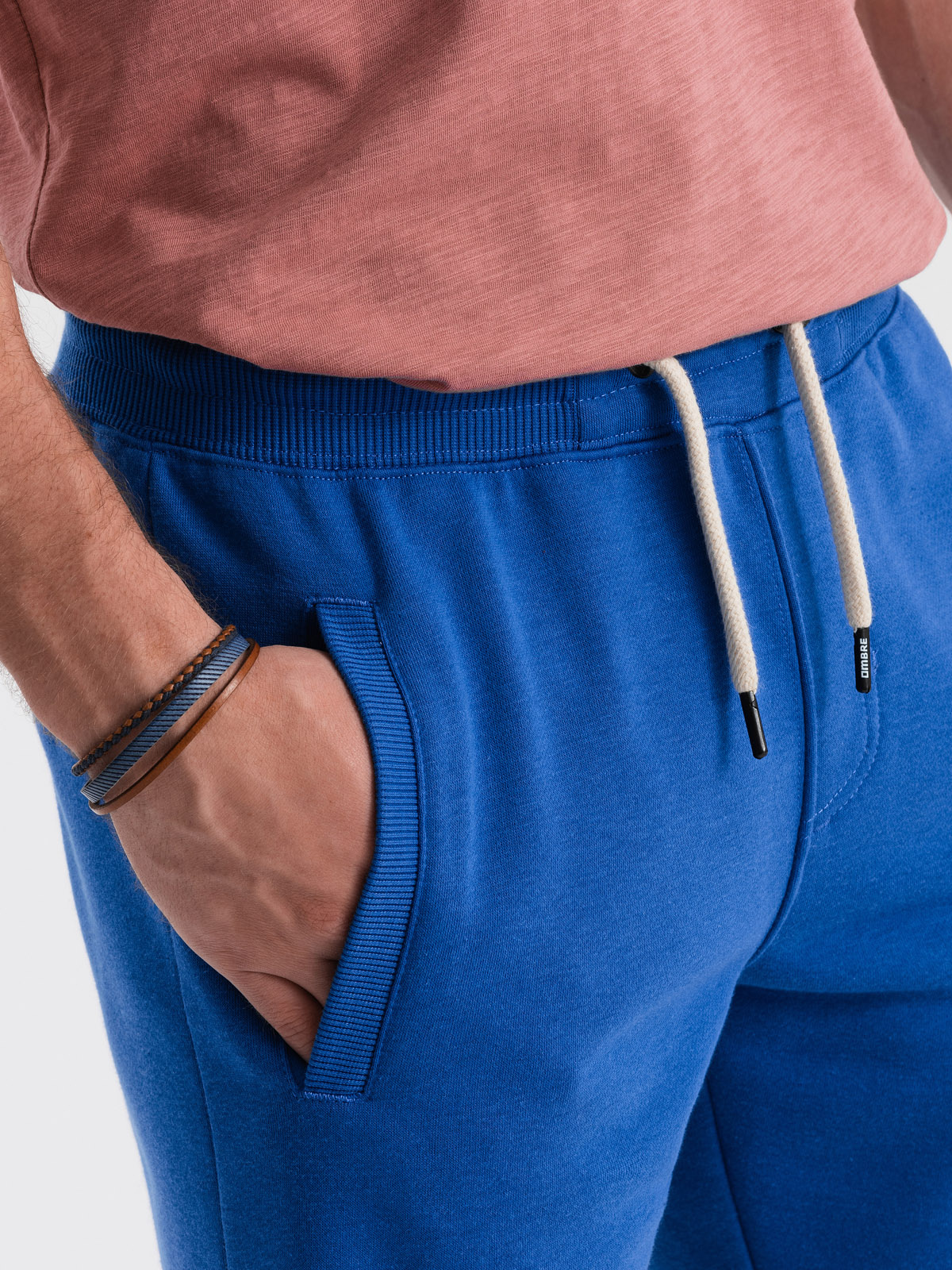 Men's short shorts with pockets blue V5 OMSRBS0109 MODONE