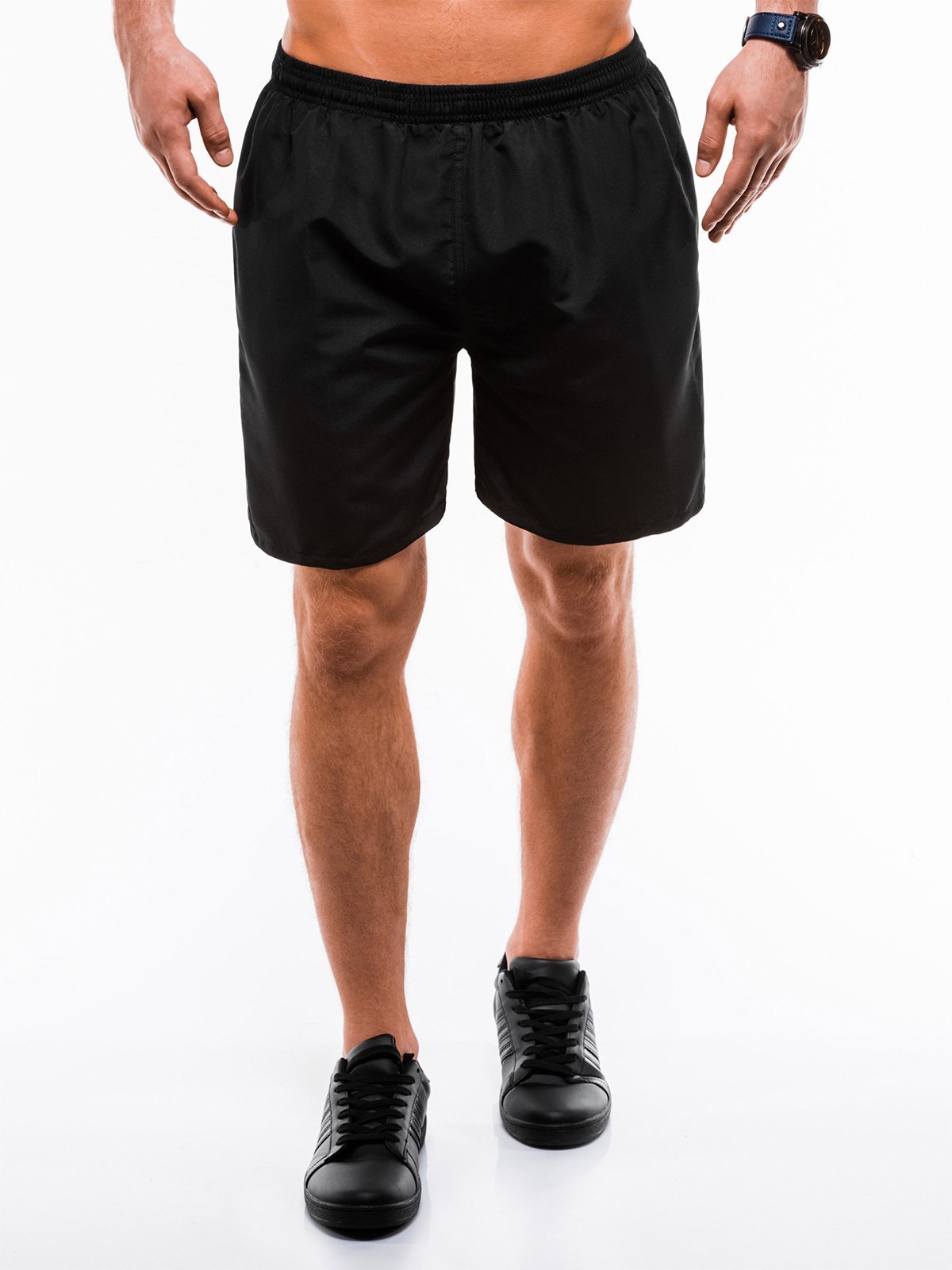 Men's shorts W192 - black | MODONE wholesale - Clothing For Men