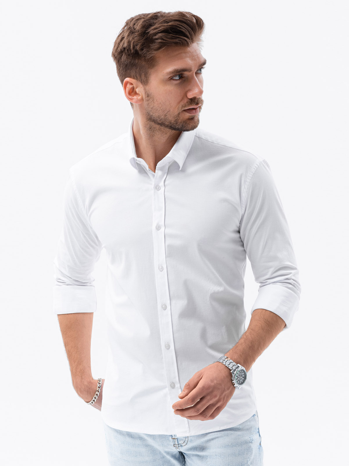 slim shirt sleeves