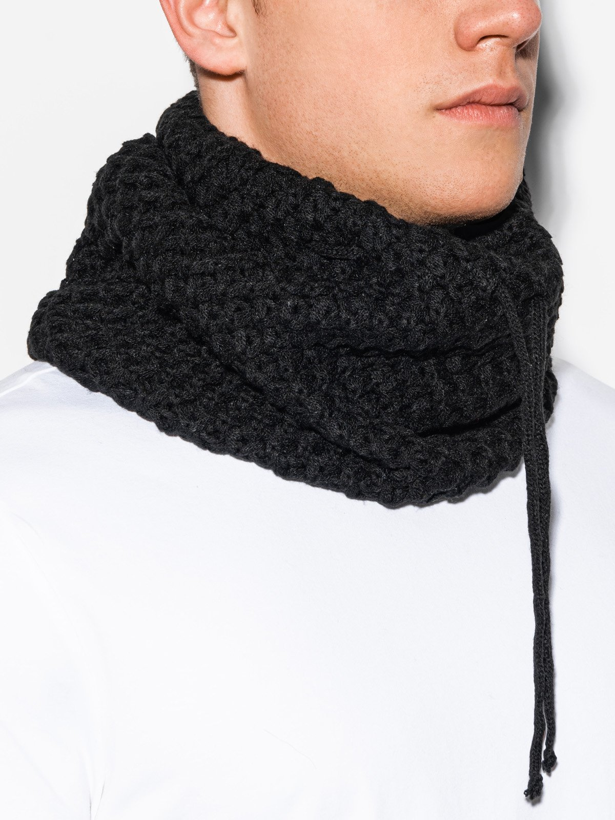 Men's snood A096 black MODONE wholesale Clothing For Men