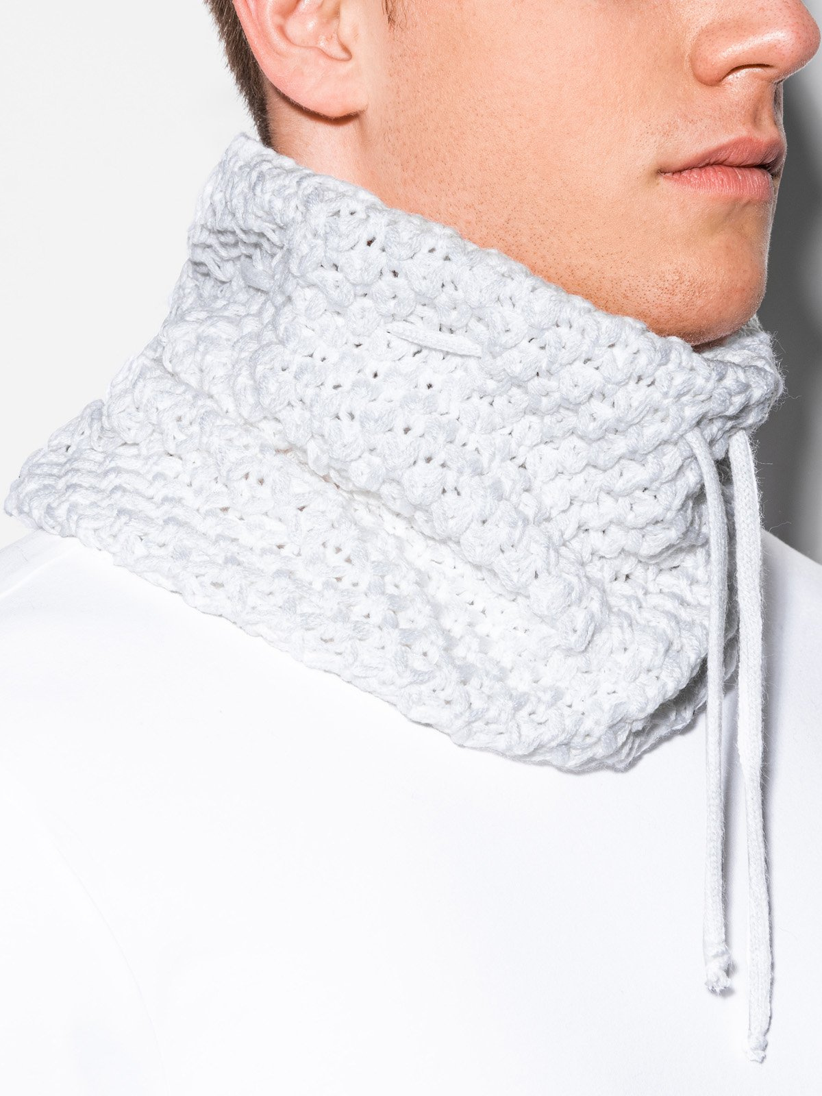 Men's snood A096 white MODONE wholesale Clothing For Men