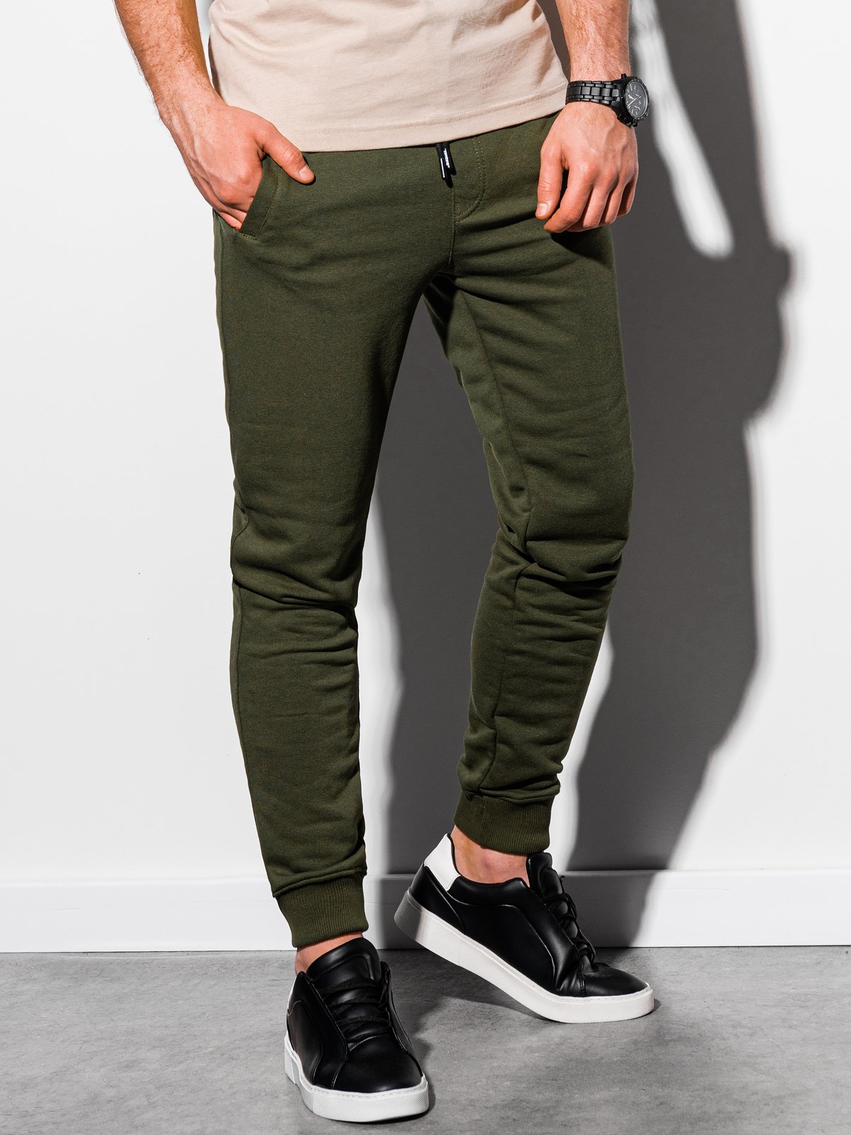 Men's sweatpants P1005 - khaki | MODONE wholesale - Clothing For Men