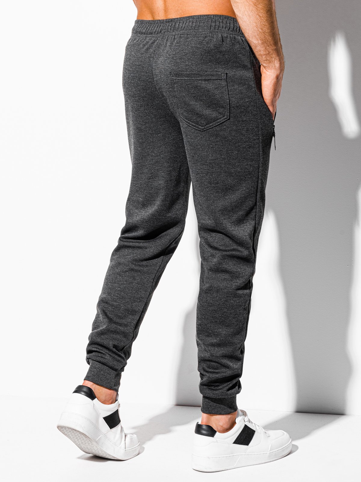 Men's sweatpants P1050 - dark grey