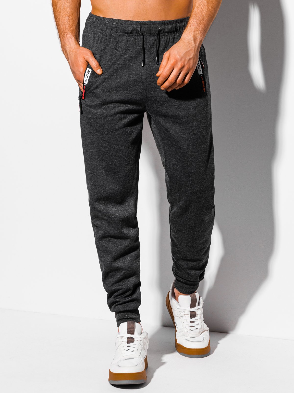 Men's sweatpants P1051 - dark grey | MODONE wholesale - Clothing For Men