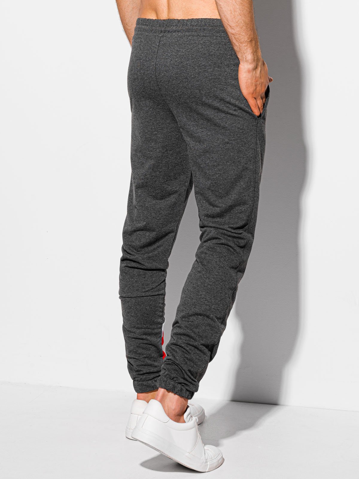 Men's sweatpants P1093 - dark grey  MODONE wholesale - Clothing For Men