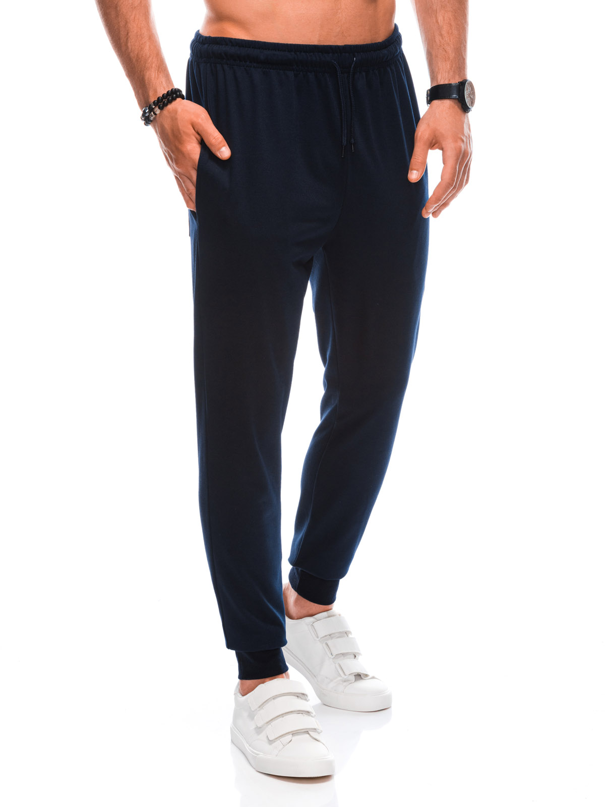 Men's sweatpants P1364 - navy  MODONE wholesale - Clothing For Men