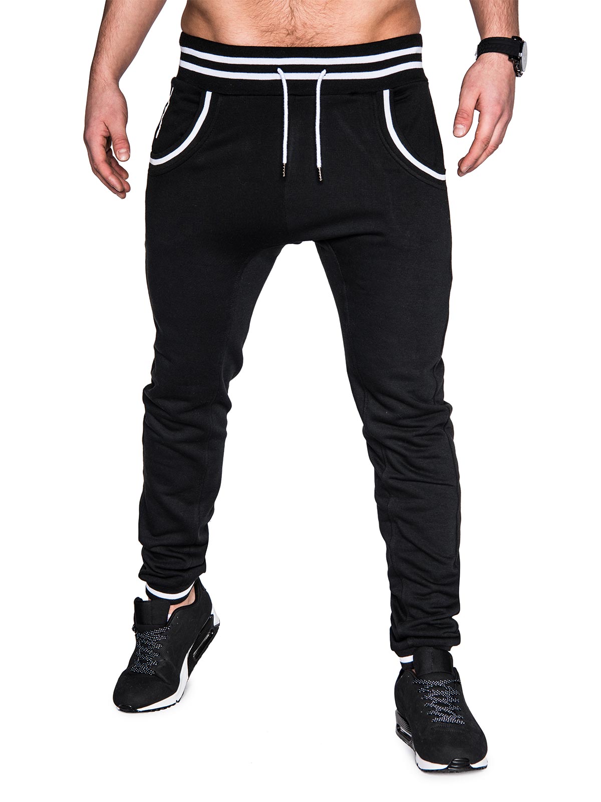 Men's sweatpants P428 - black | MODONE wholesale - Clothing For Men