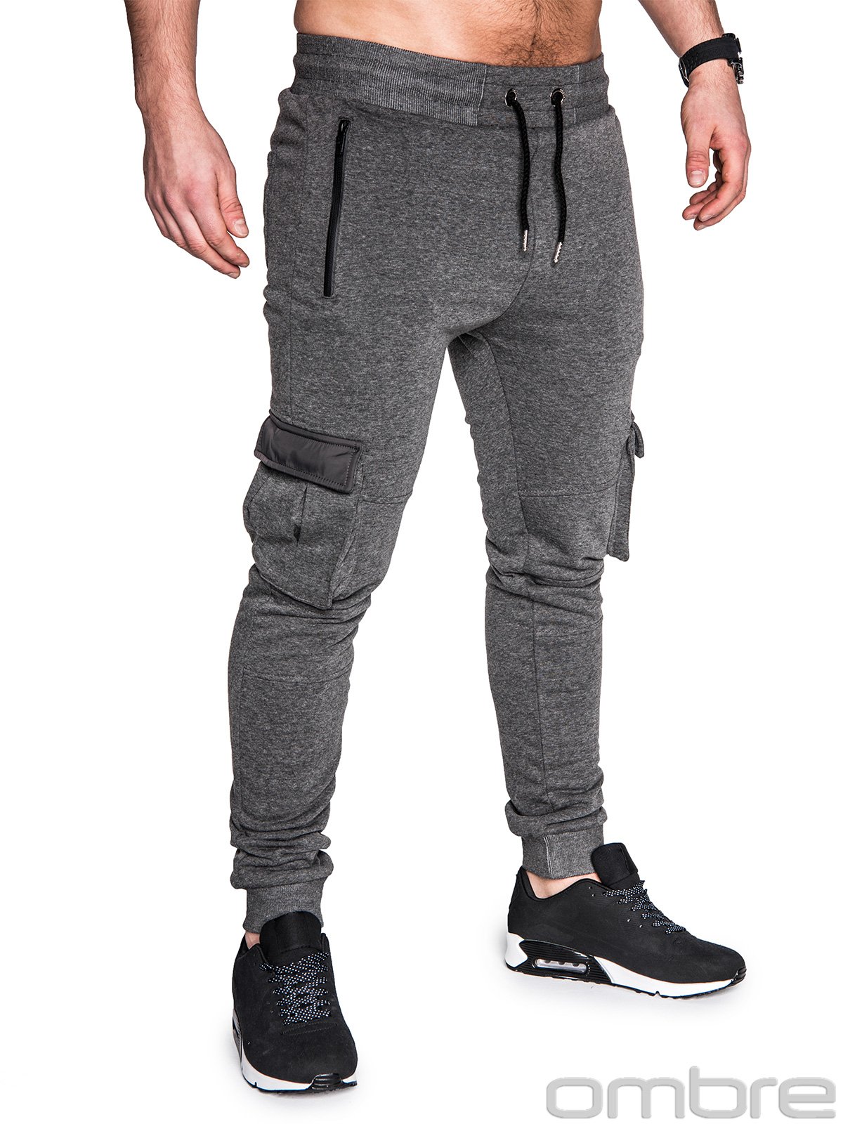 Men's sweatpants P429 - dark grey | MODONE wholesale - Clothing For Men