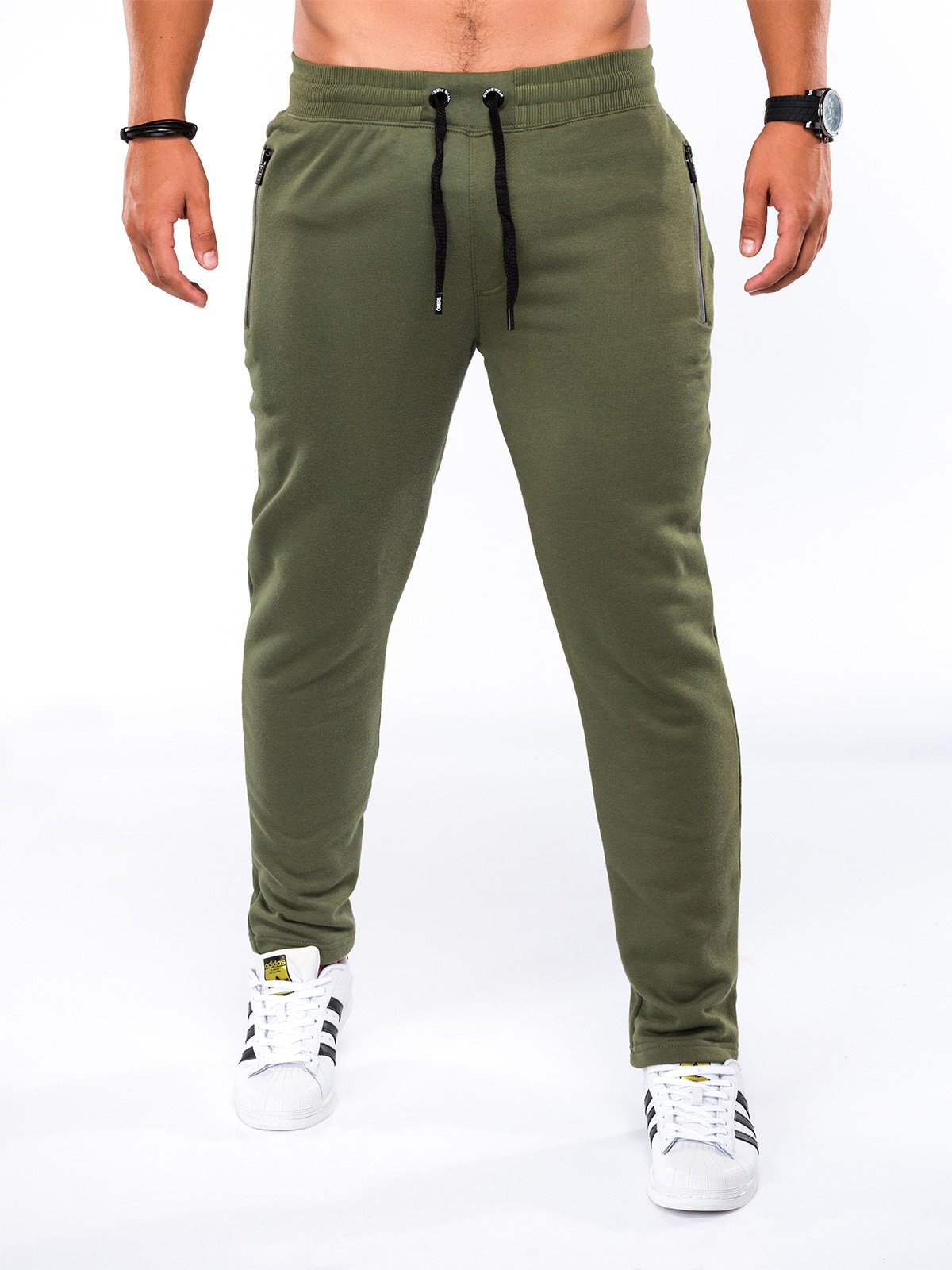 Men's sweatpants P549 - khaki | MODONE wholesale - Clothing For Men