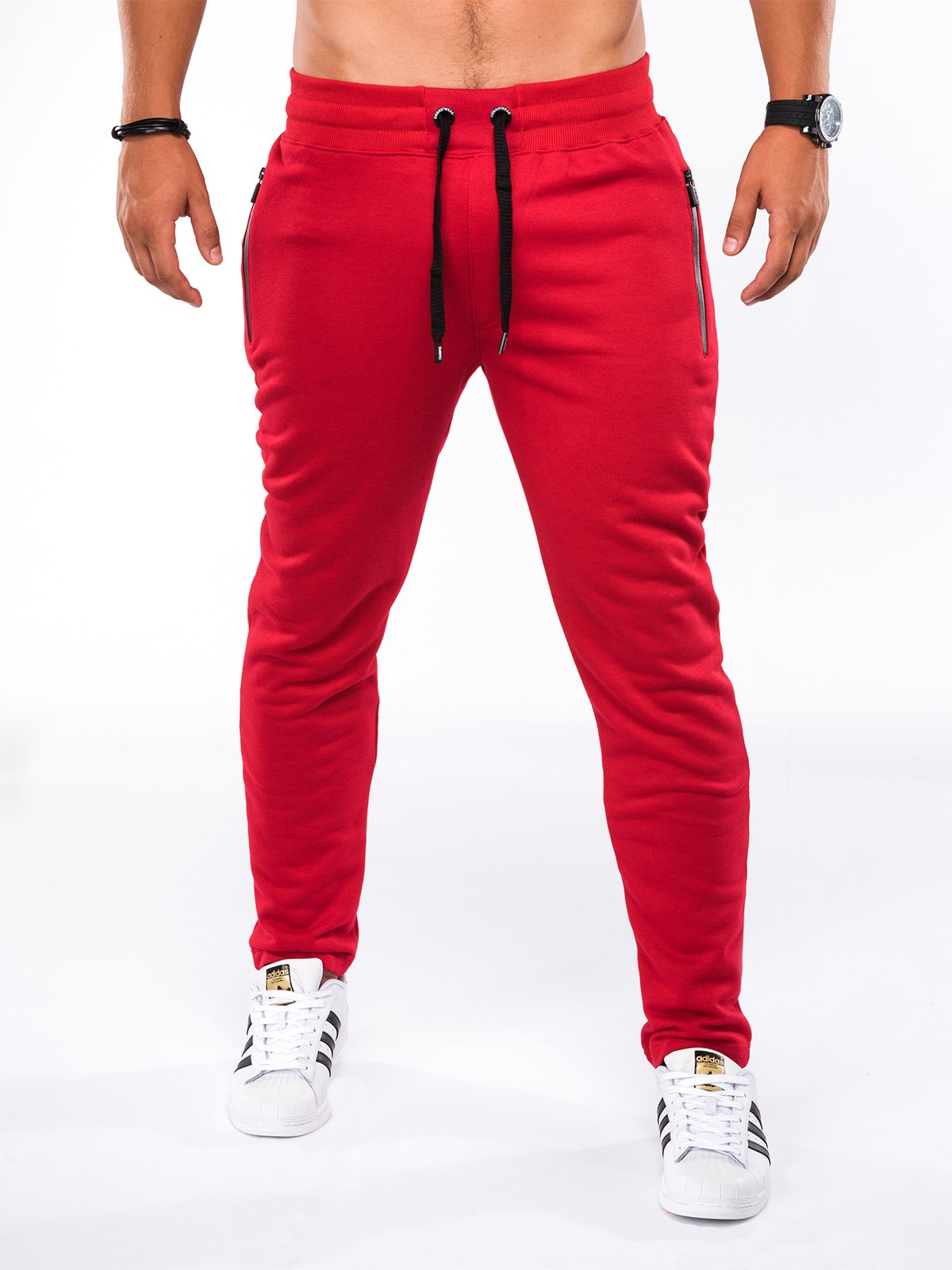 Men's sweatpants P549 - red | MODONE wholesale - Clothing For Men