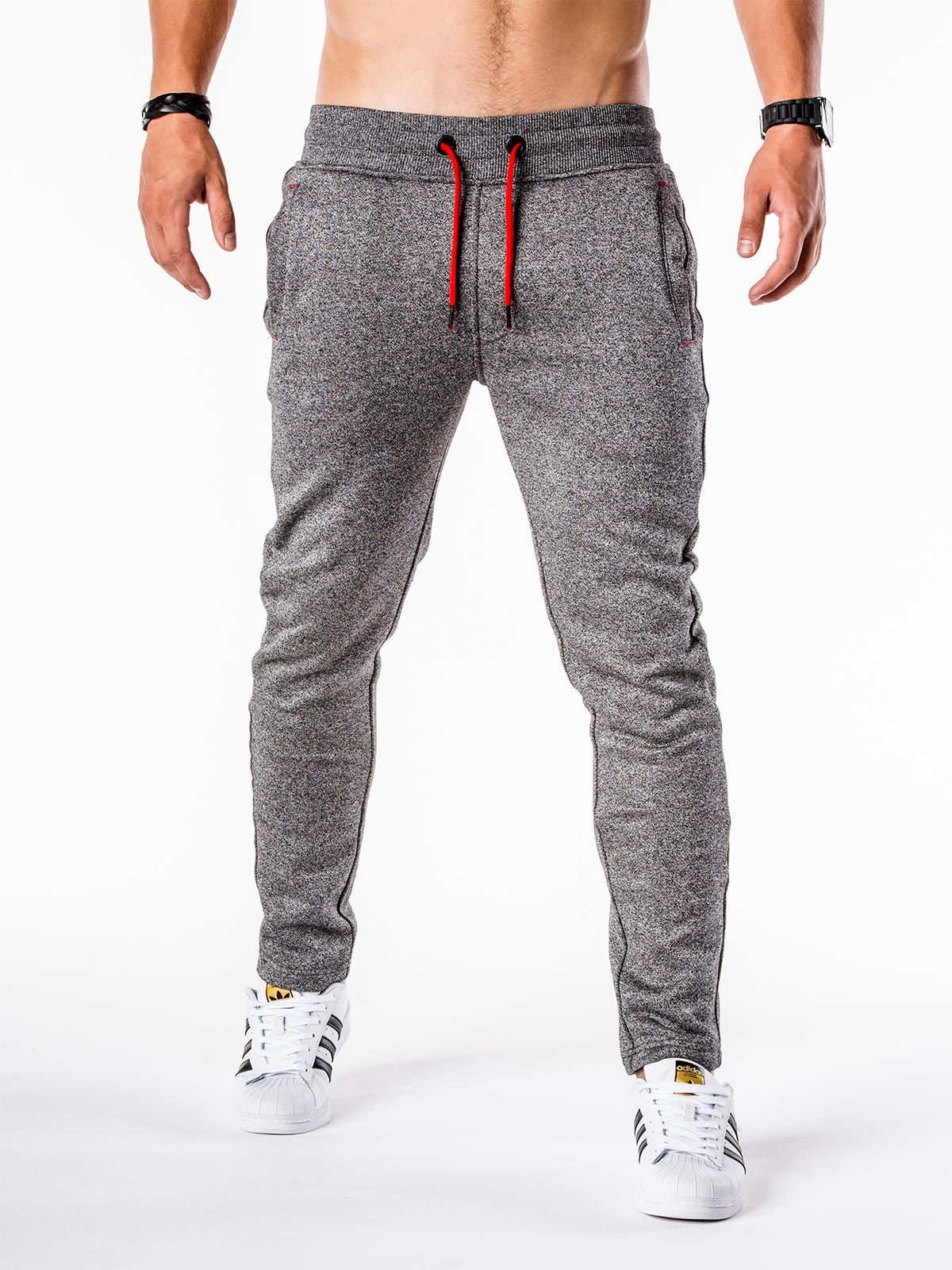 Men's sweatpants P550 - dark grey | MODONE wholesale - Clothing For Men