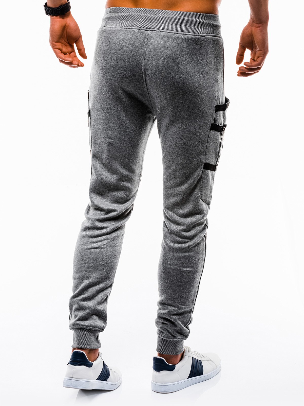 Men's sweatpants P739 - dark grey | MODONE wholesale - Clothing For Men