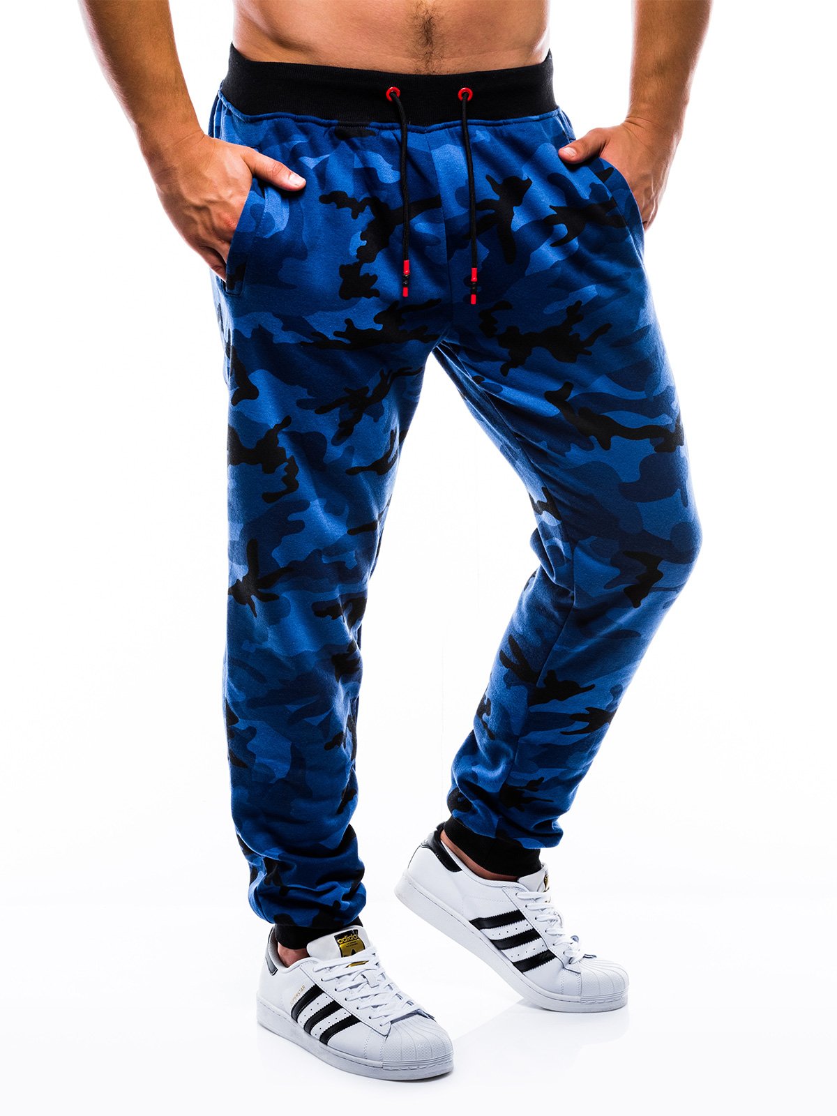 blue camouflage pants mens