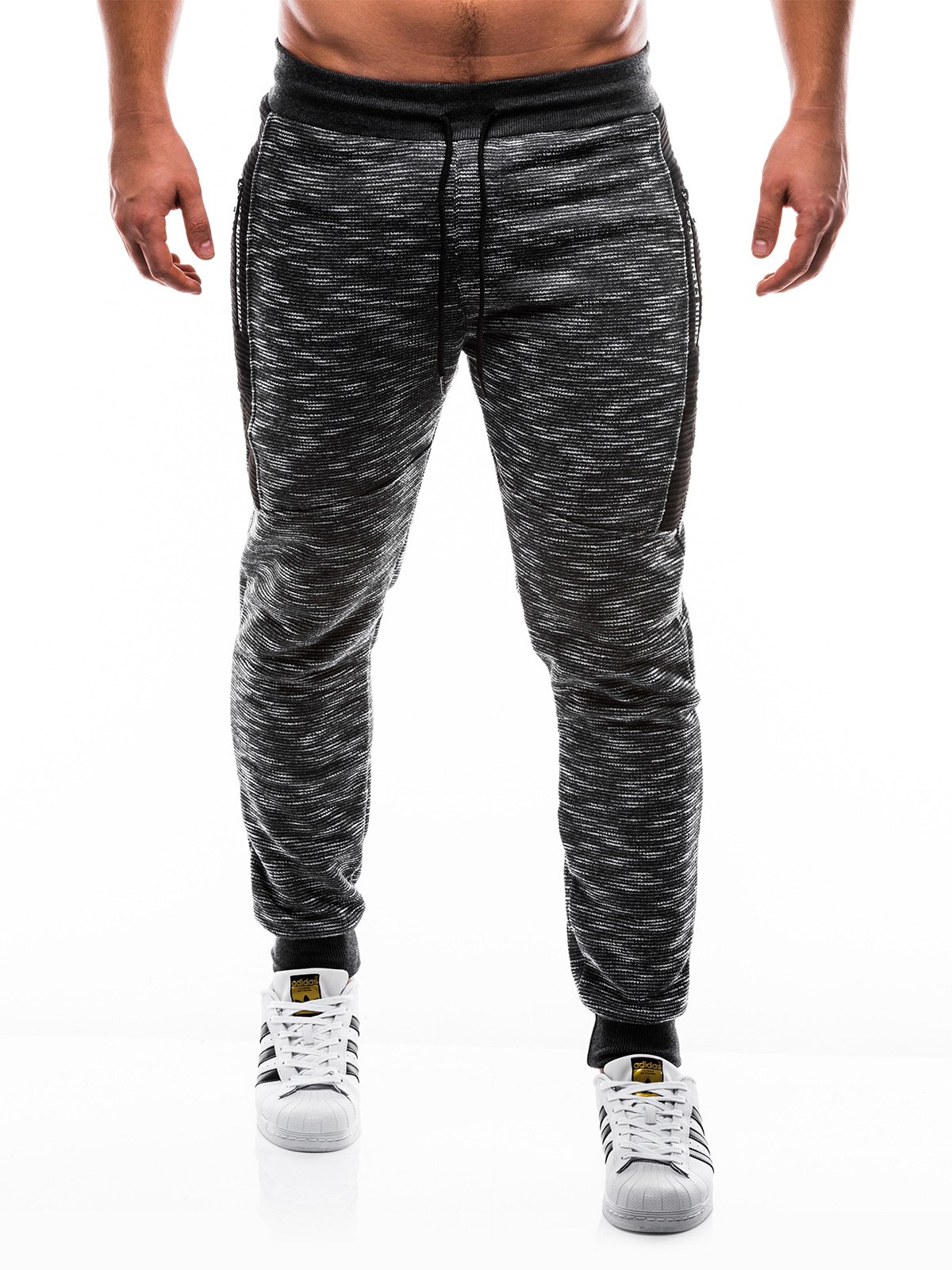 Men's sweatpants P801 - dark grey | MODONE wholesale - Clothing For Men