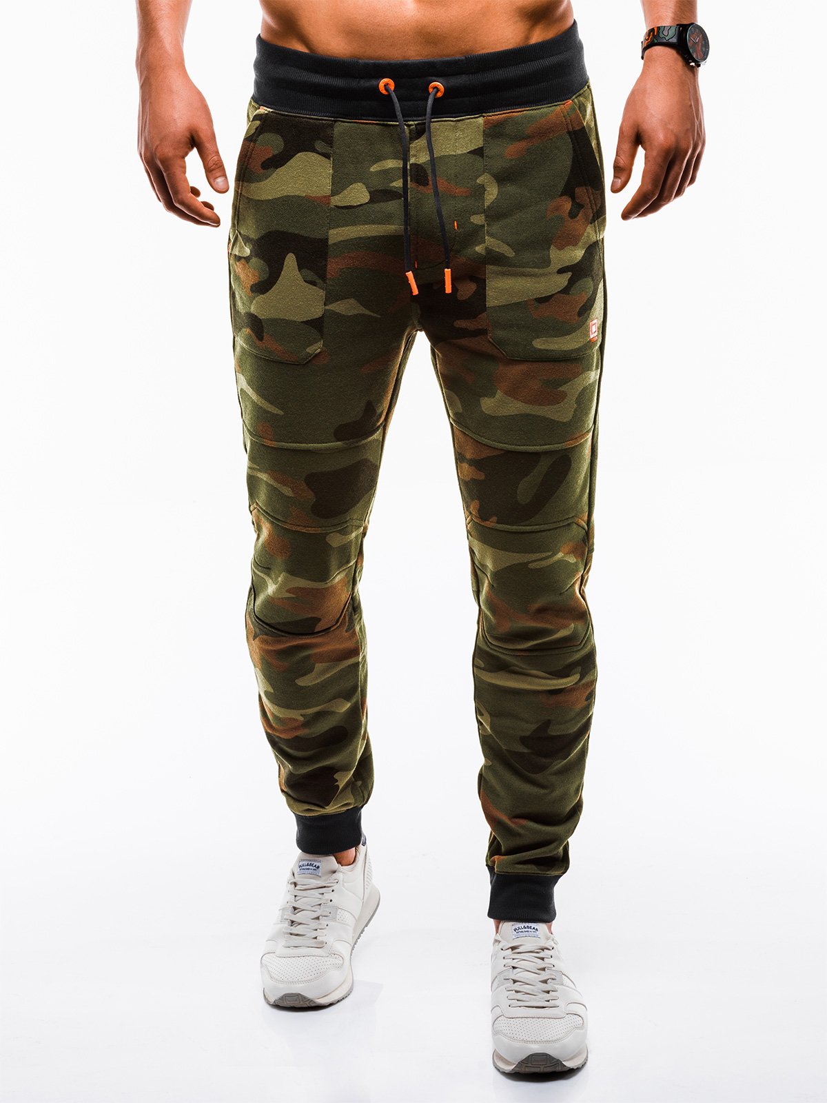 Men's sweatpants P820 - green/camo | MODONE wholesale - Clothing For Men