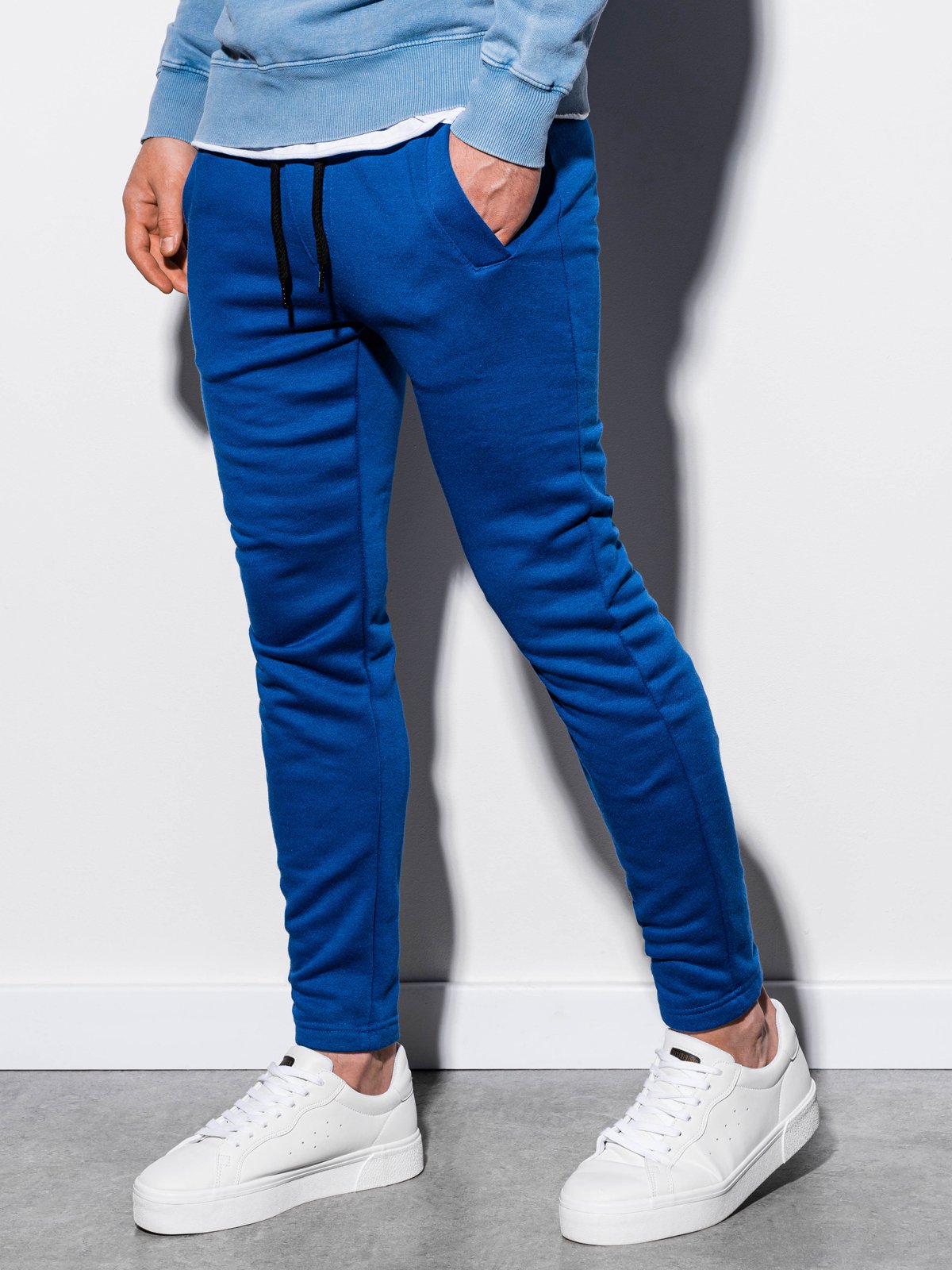 Men's sweatpants P866 - blue | MODONE wholesale - Clothing For Men