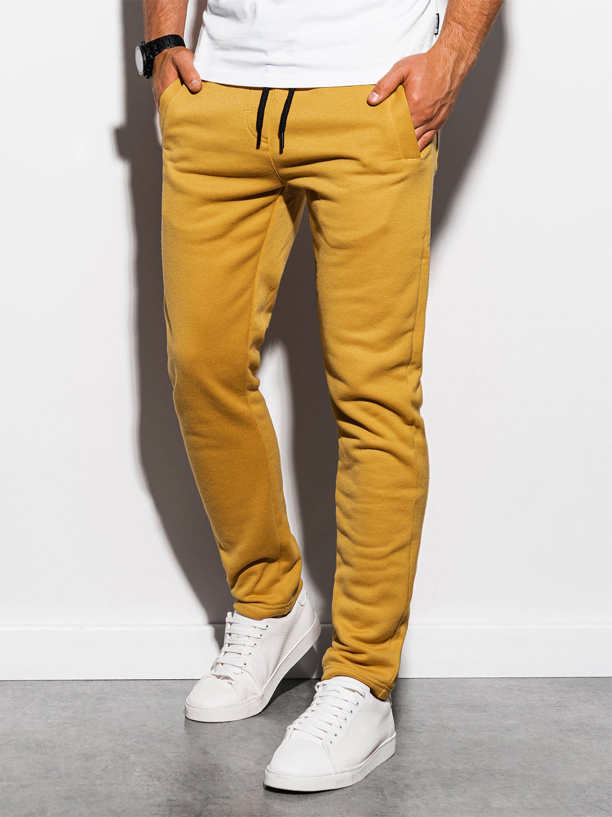 Men's sweatpants P866 - yellow | MODONE wholesale - Clothing For Men