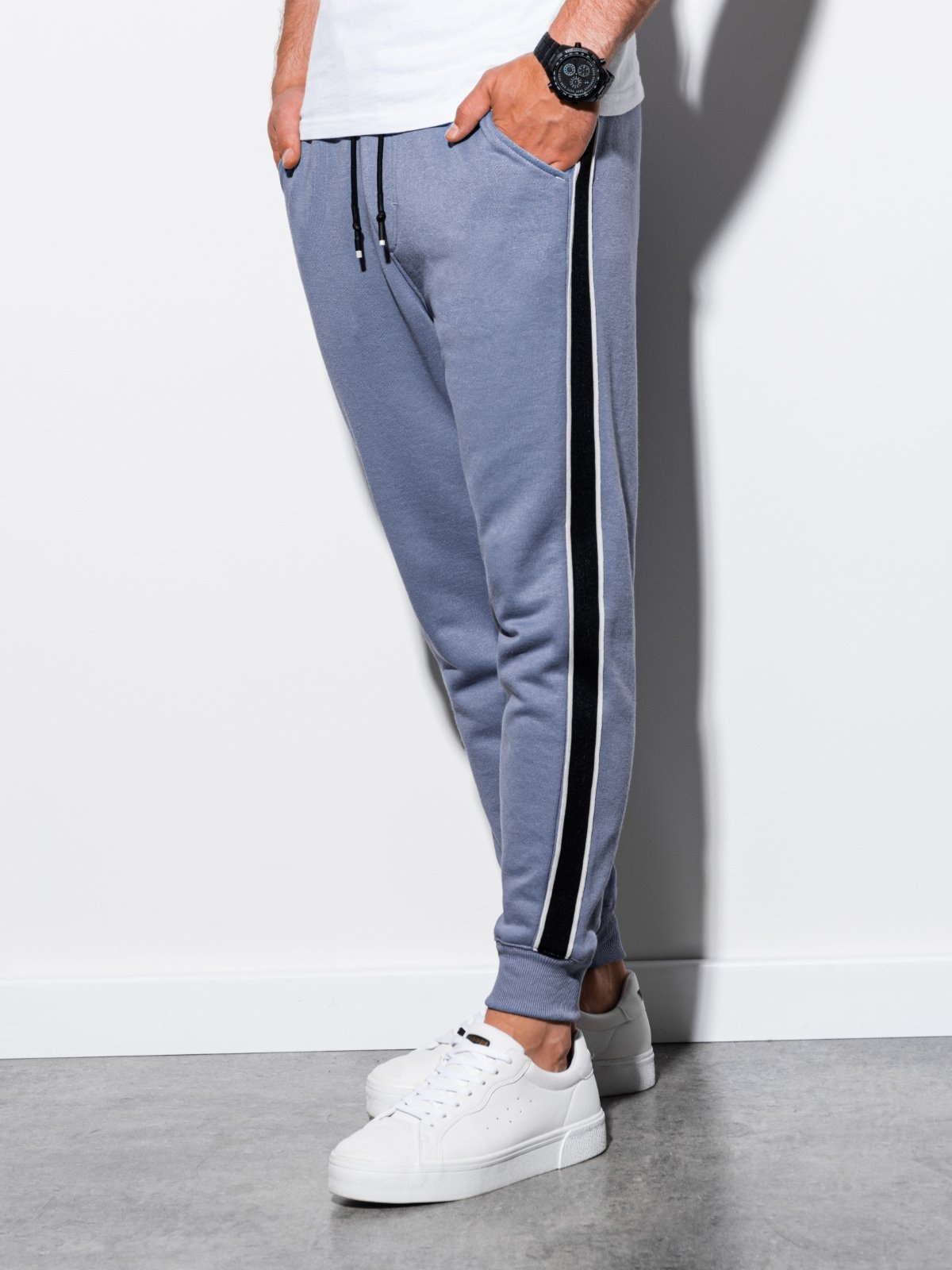 Light Blue Sweatpants
 Men s sweatpants P898 light blue