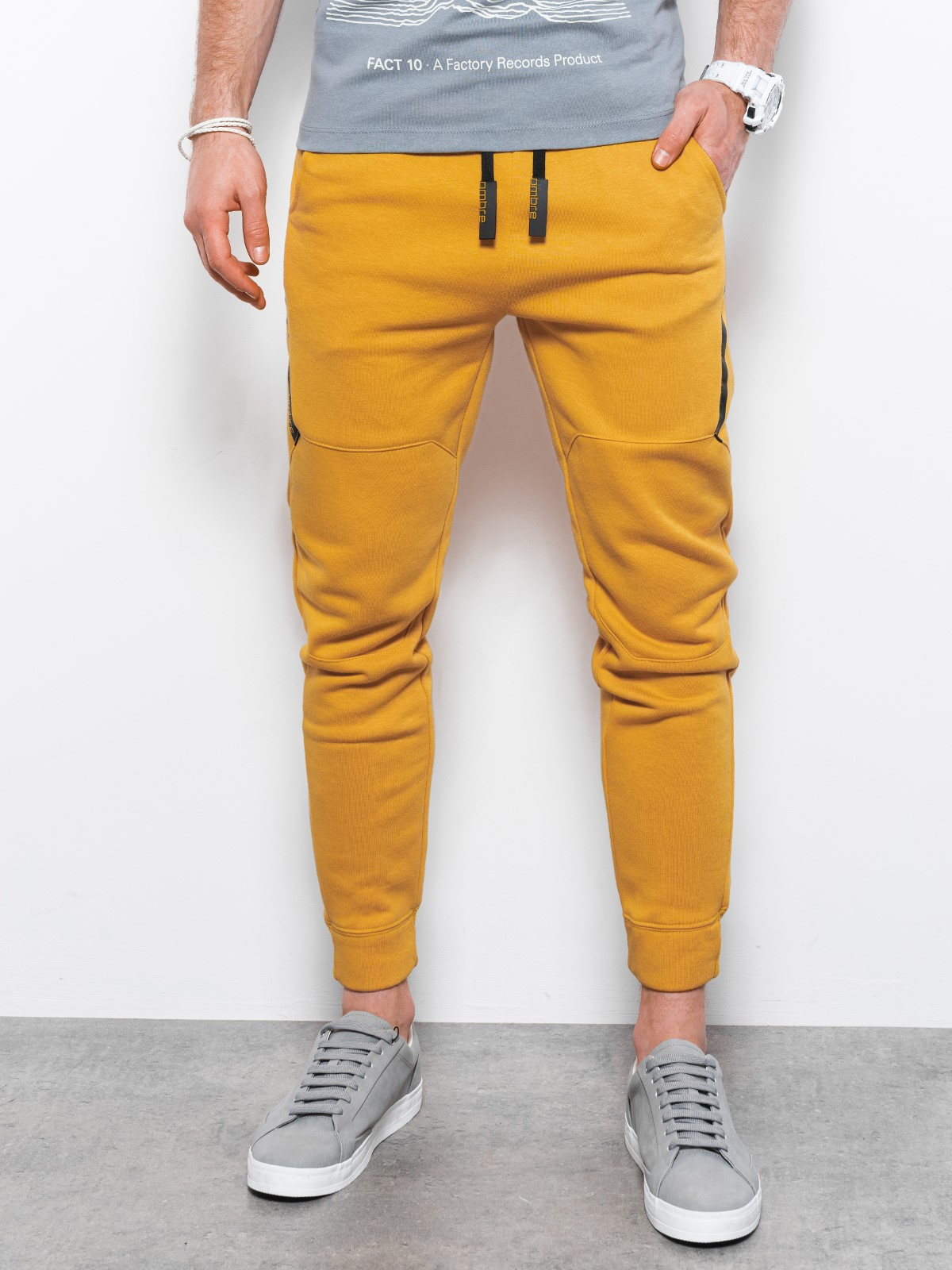 mens yellow sweatsuit