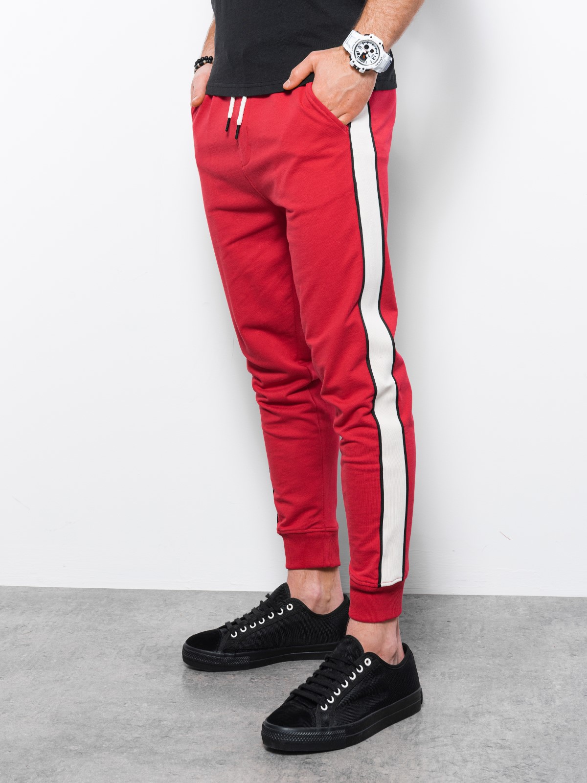 track pants with stripe wholesale