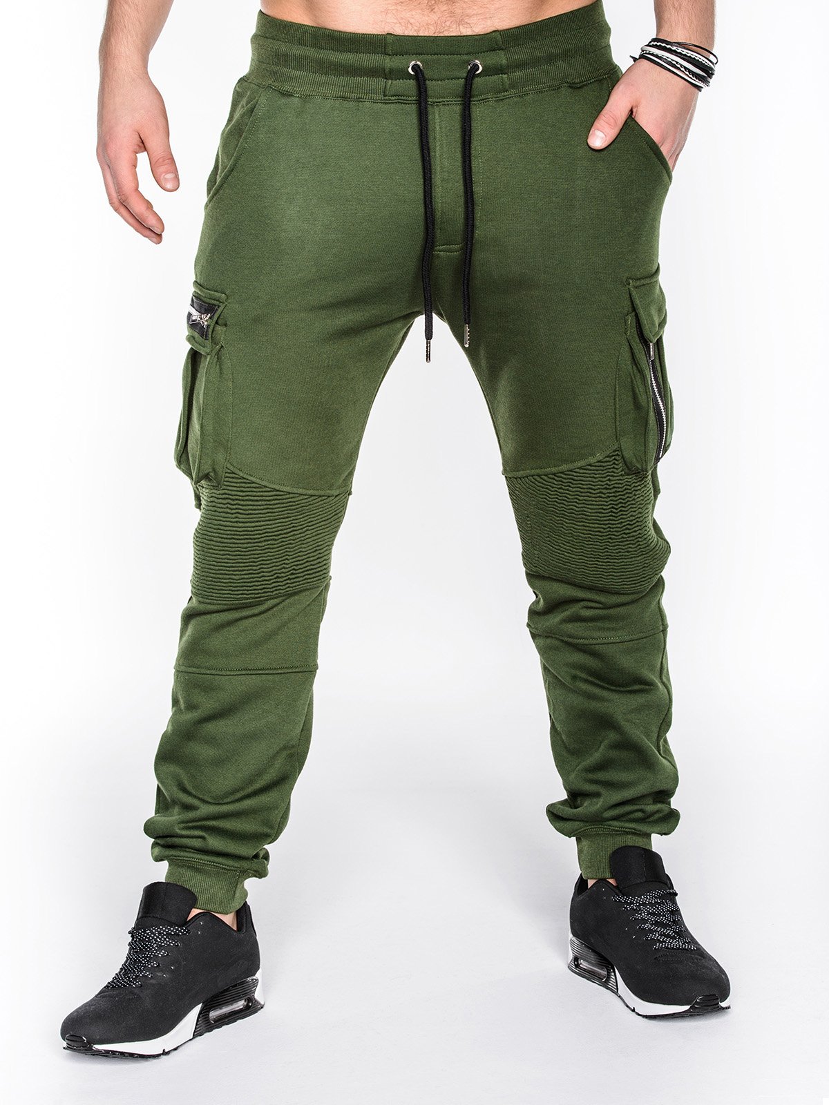 Men's sweatpants - green P462 | MODONE wholesale - Clothing For Men