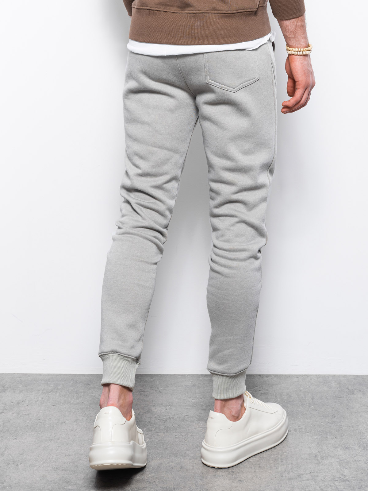 Men's sweatpants light grey P867 MODONE wholesale Clothing For Men