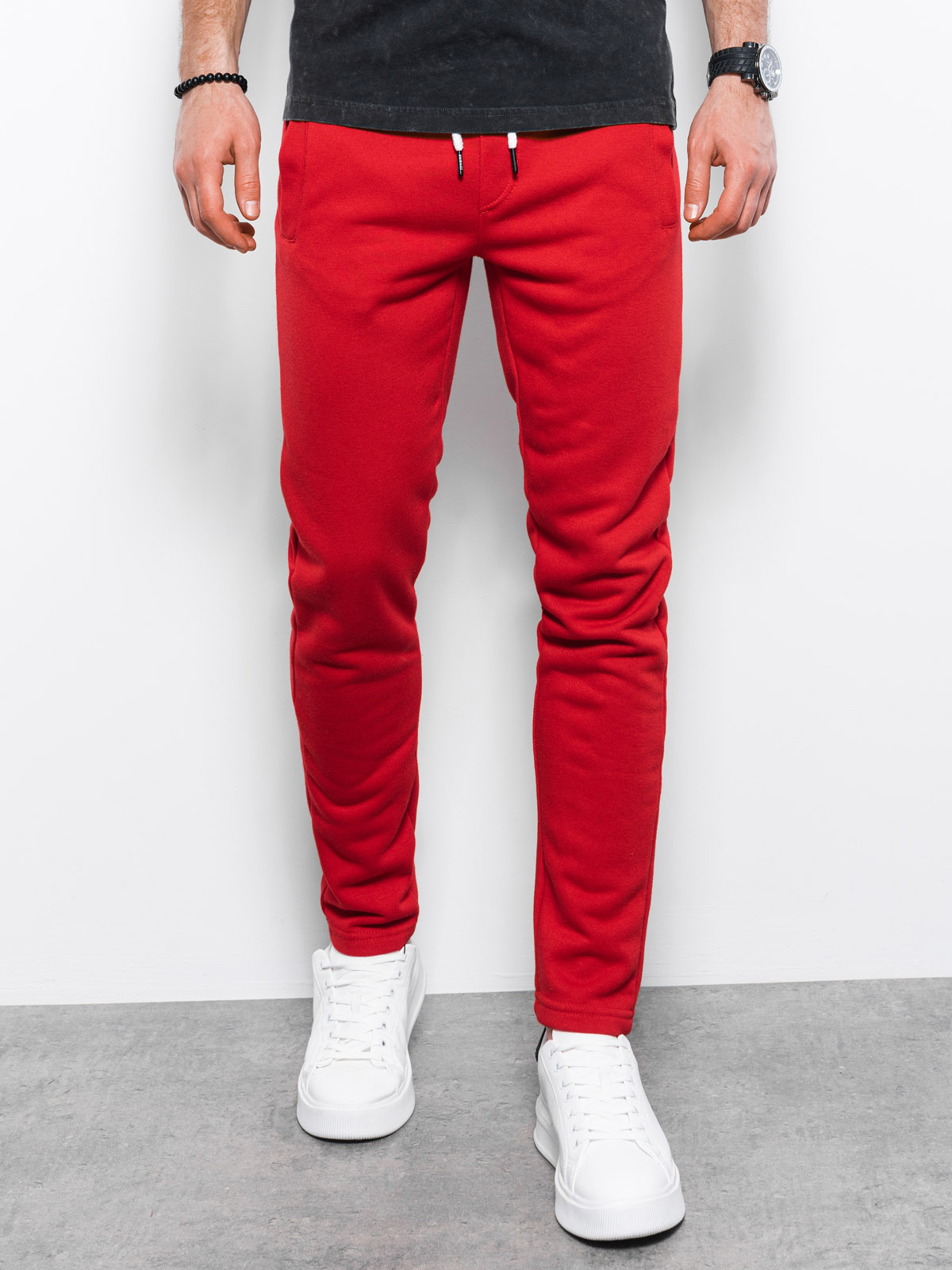 Men's sweatpants red P866 MODONE wholesale Clothing For Men