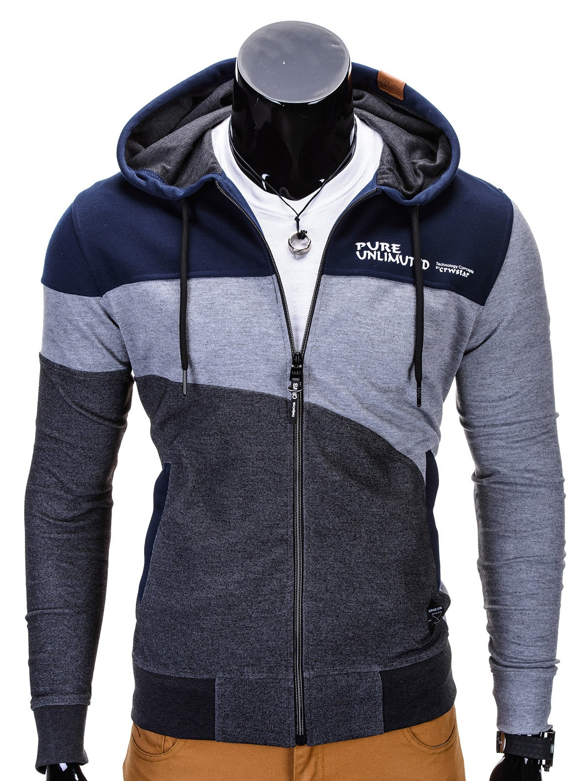 Men's sweatshirt B643 - navy | MODONE wholesale - Clothing For Men