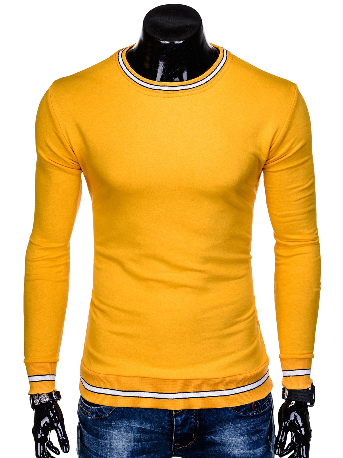 Men's sweatshirt B910 - yellow | MODONE wholesale - Clothing For Men