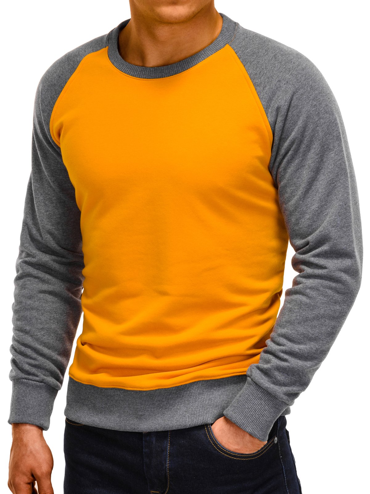 Men&#39;s sweatshirt b920 – mustard | MODONE wholesale - Clothing For Men
