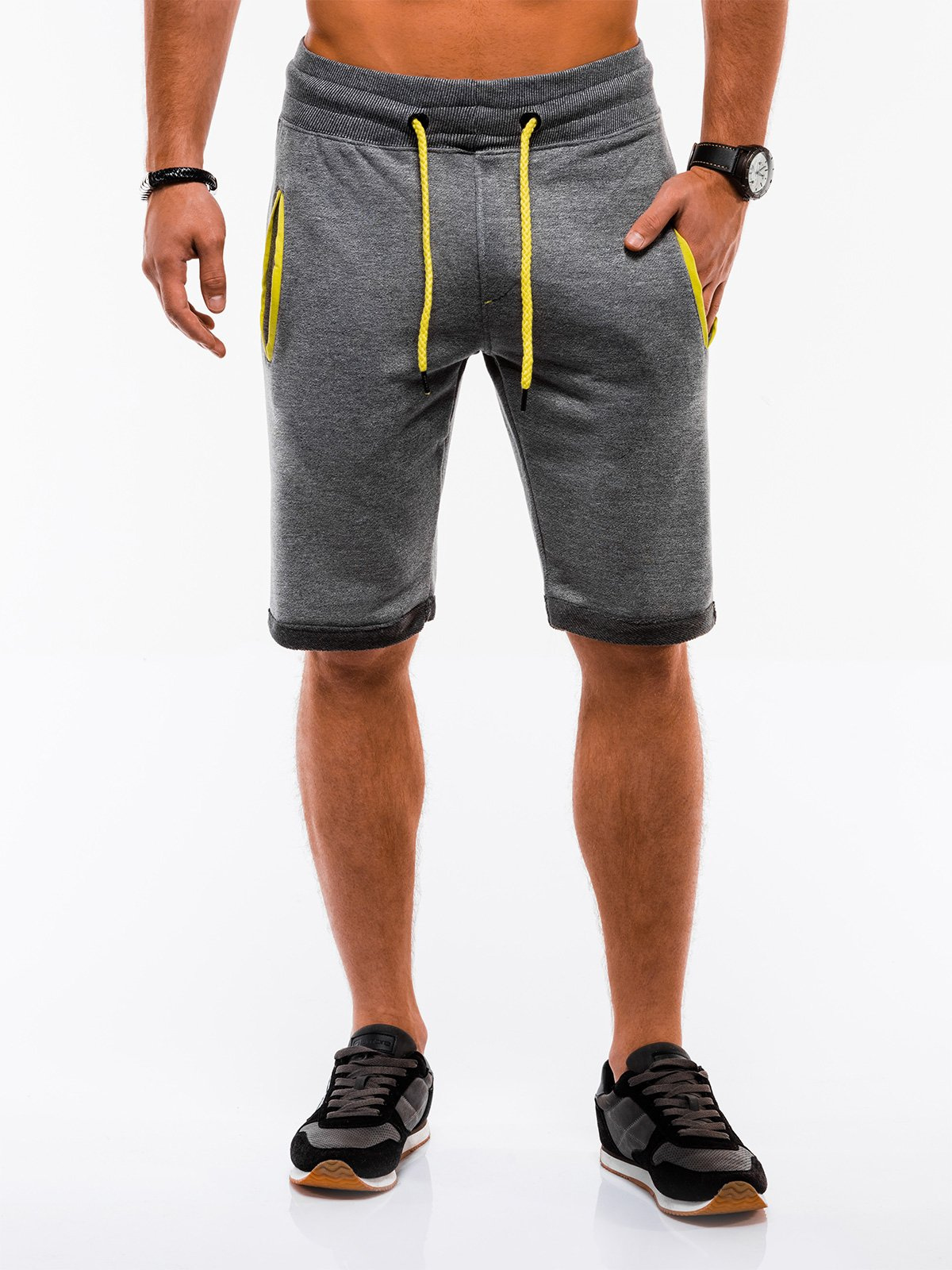 dark grey sweat shorts