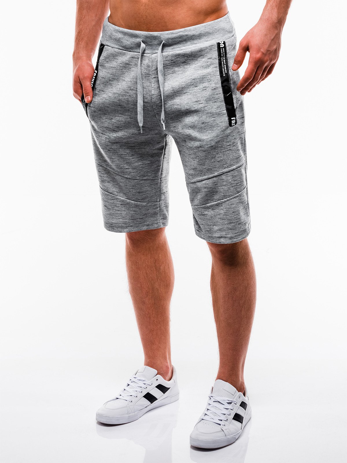 Men's sweatshorts W082 - grey | MODONE wholesale - Clothing For Men