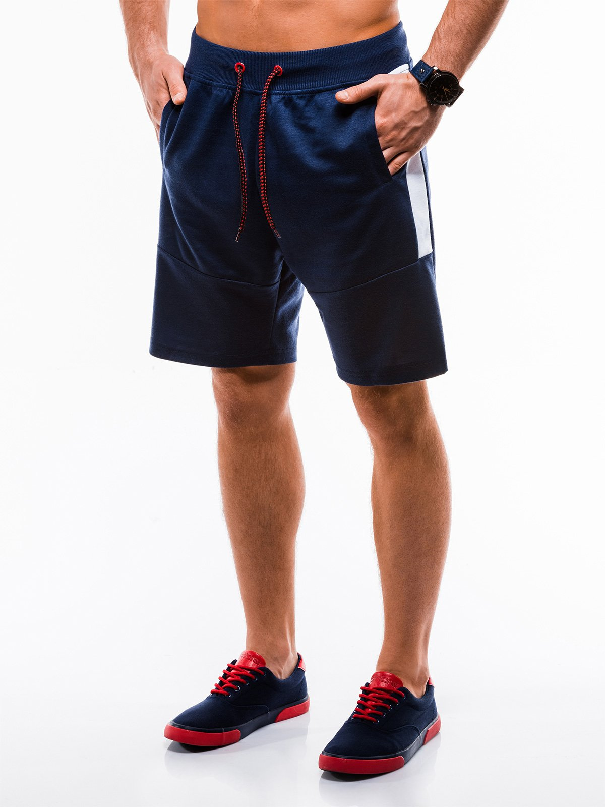 Men's sweatshorts W179 - navy | MODONE wholesale - Clothing For Men