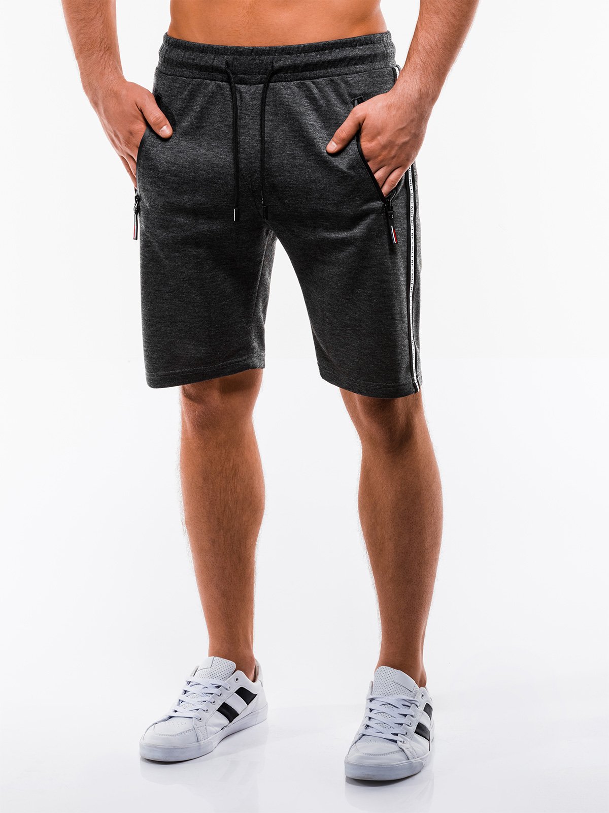 Men's sweatshorts W210 - dark grey | MODONE wholesale - Clothing For Men