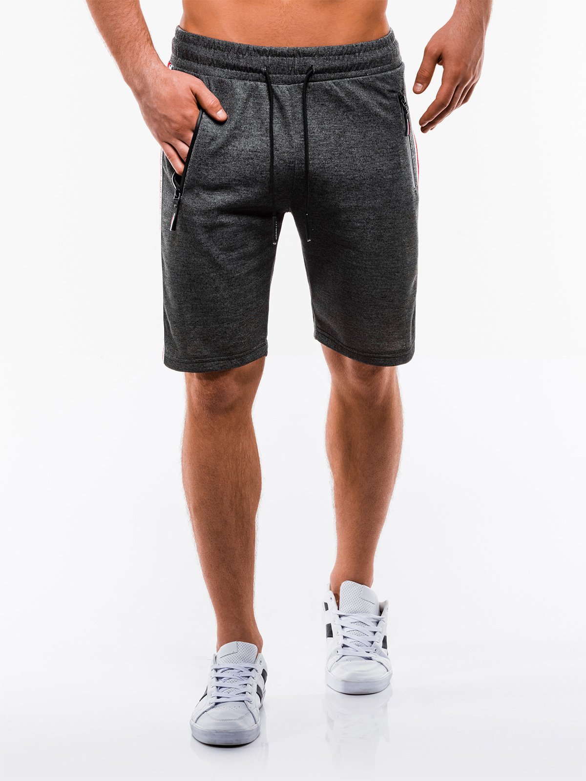 Men's sweatshorts W213 - dark grey | MODONE wholesale - Clothing For Men