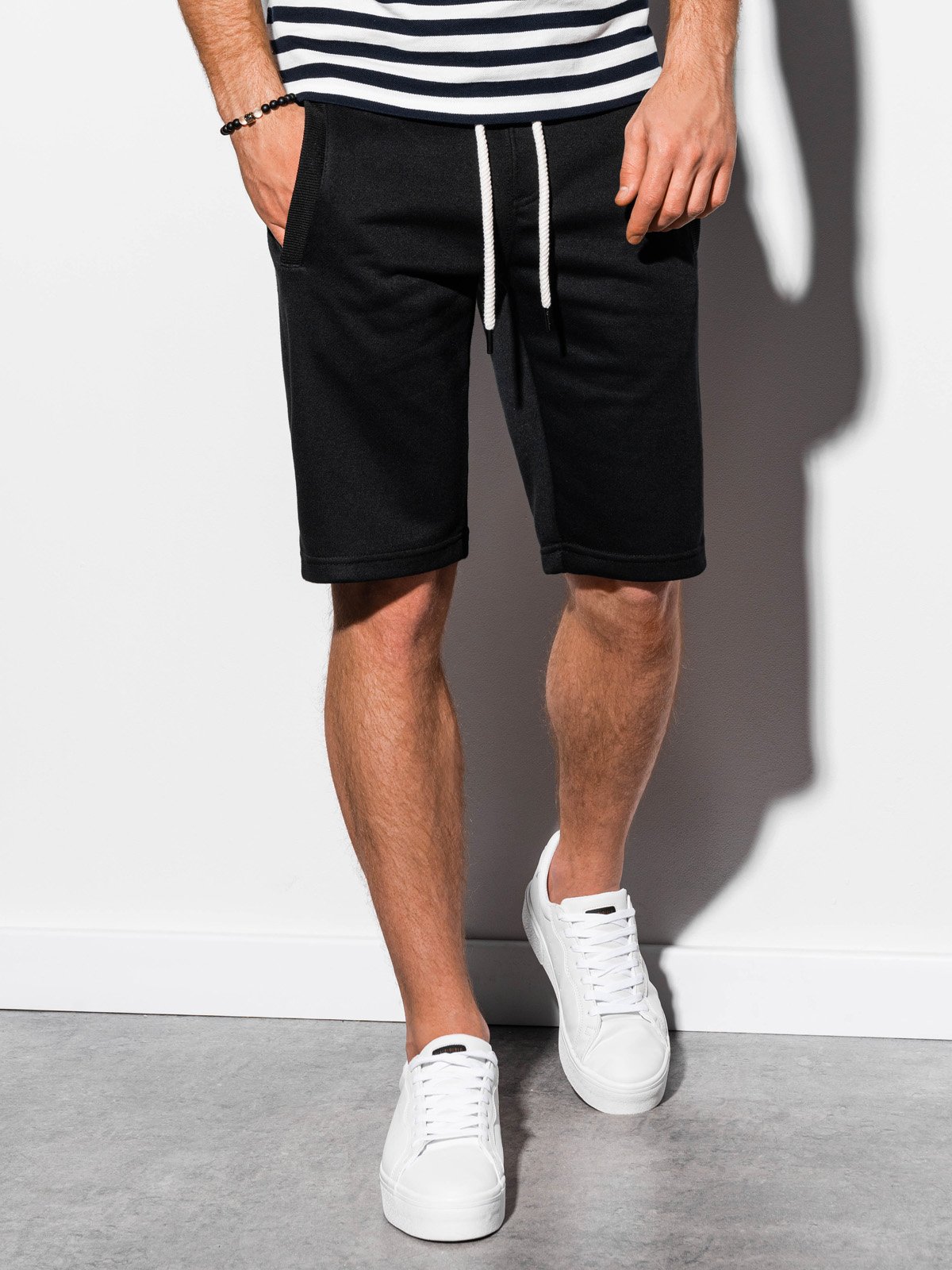 Men's sweatshorts W238 - black | MODONE wholesale - Clothing For Men