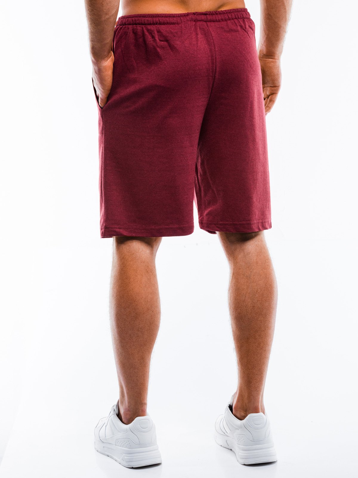 Men's sweatshorts W282 - dark red | MODONE wholesale - Clothing For Men