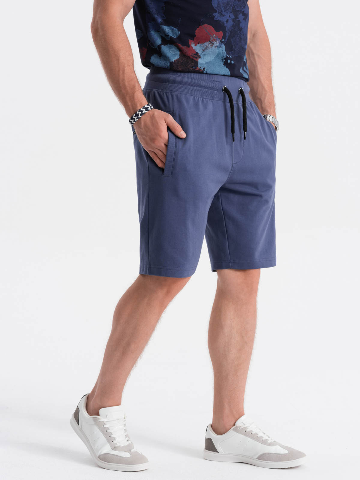 dark blue sweat shorts